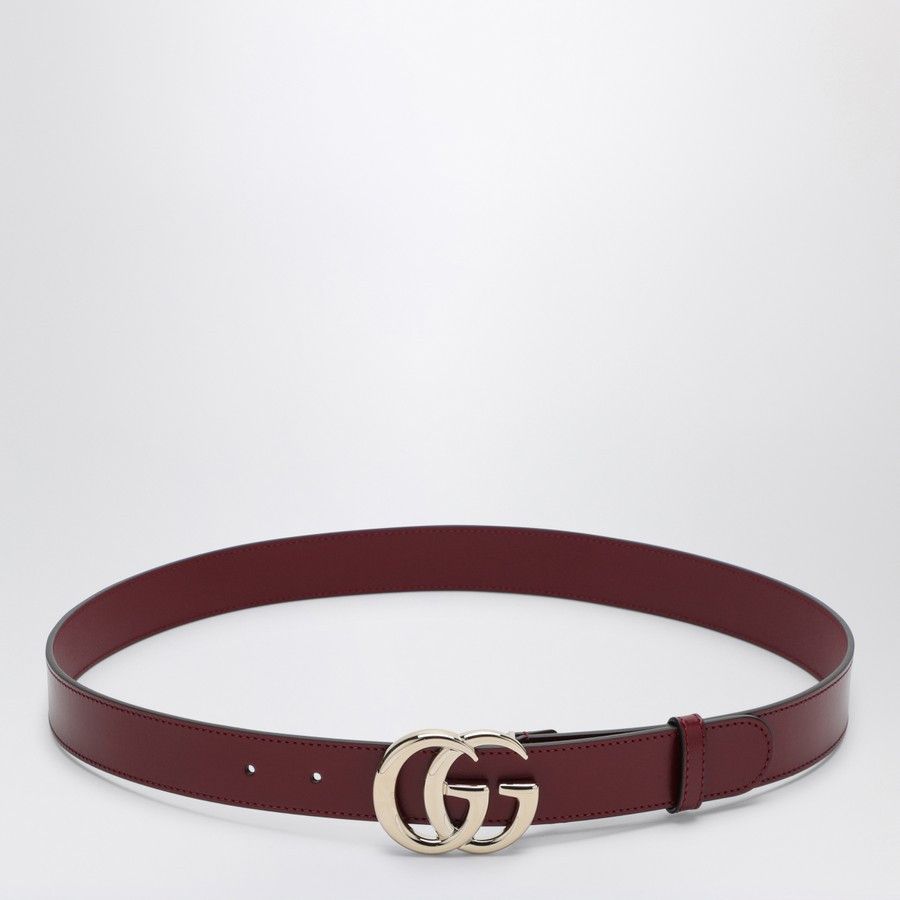 Gucci o1d2blof0824 Size: 80 / GG Marmont Leather Belt in Burgundy Size ONE SIZE - 1 Thumbnail