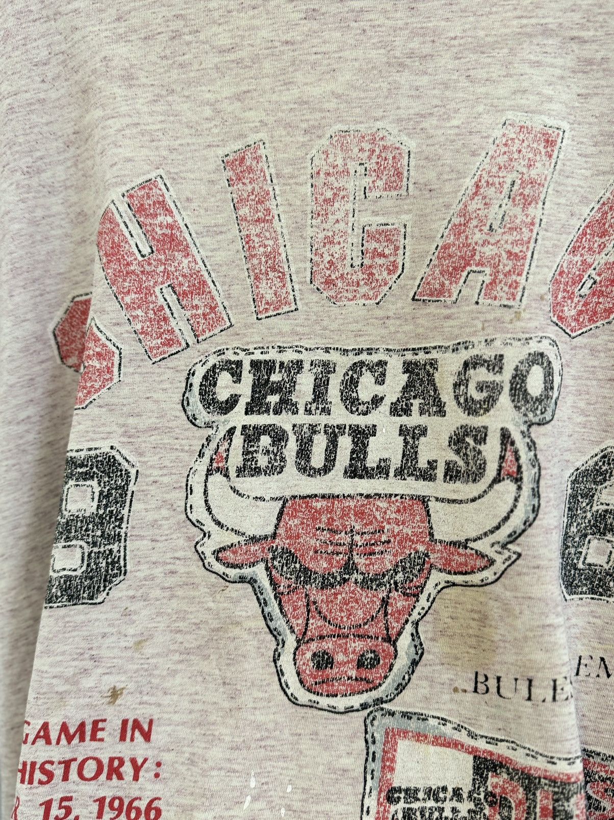 NBA × Vintage Very crazy trash Rare Chicago Bulls Rap Tees 1993 Size US L / EU 52-54 / 3 - 6 Thumbnail