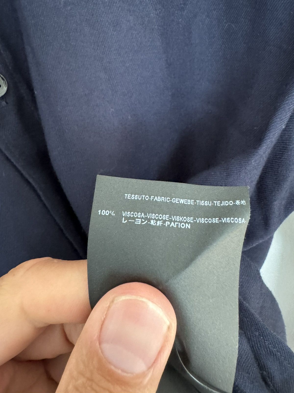 Saint Laurent Paris Blue Viscoe fw15 shirt Size US S / EU 44-46 / 1 - 5 Thumbnail
