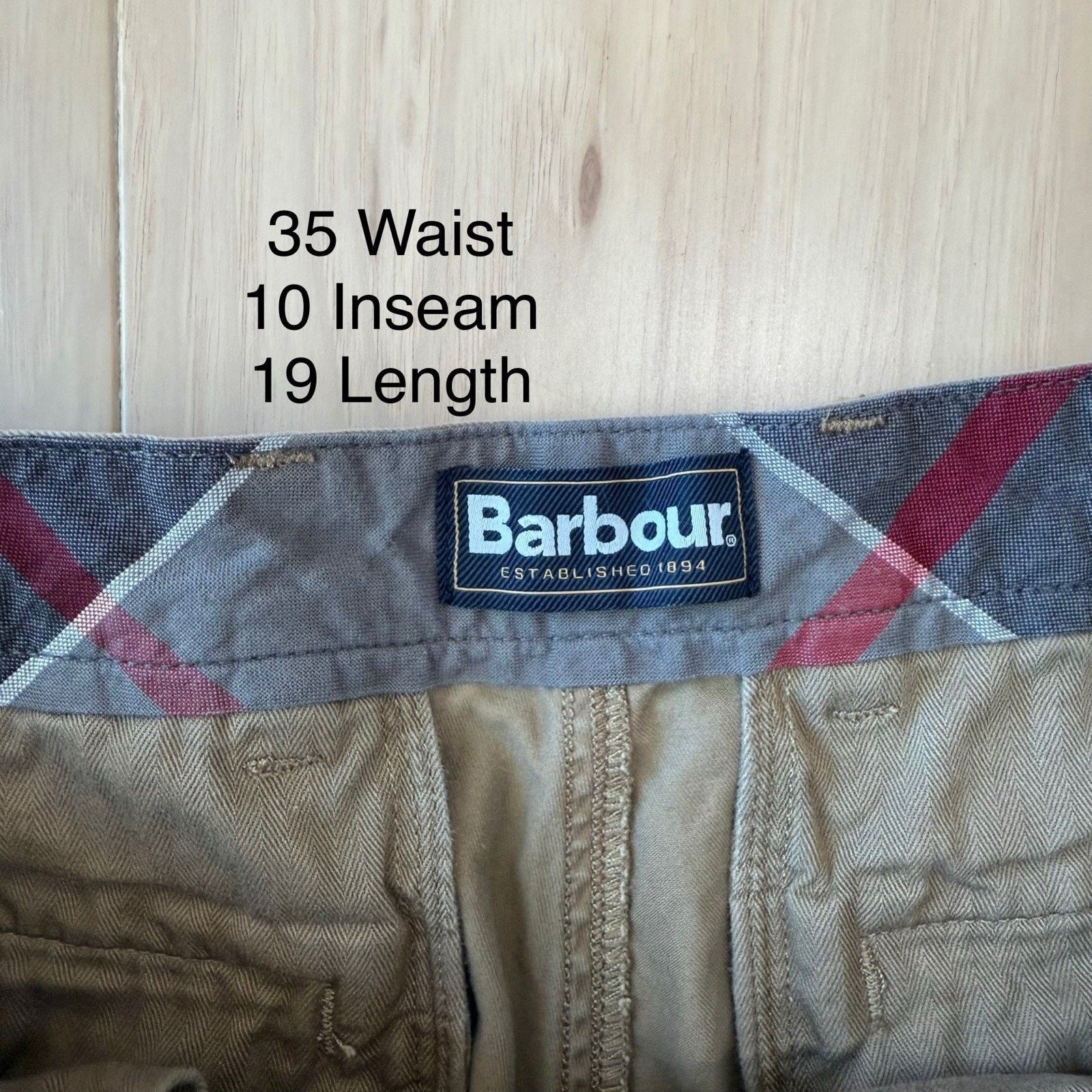 Barbour Barbour Chino Shorts 35 Beige Khaki New York Streetwear Size US 35 - 5 Thumbnail