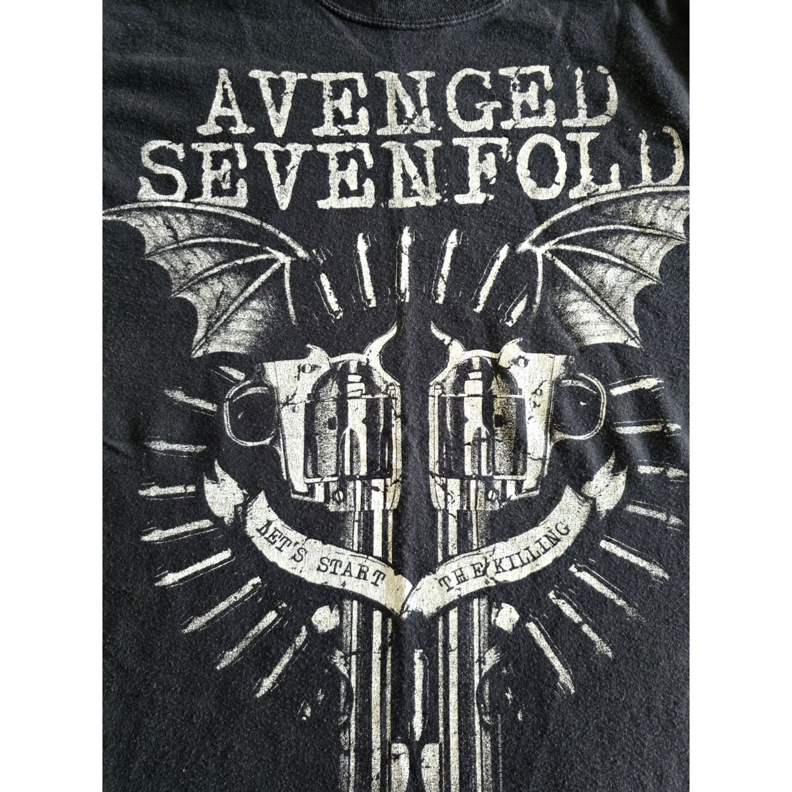 Hanes VINTAGE Avenged Sevenfold Bat Guns Tshirt Black Adult Small Gender Neutral Y2k Size US S / EU 44-46 / 1 - 3 Thumbnail