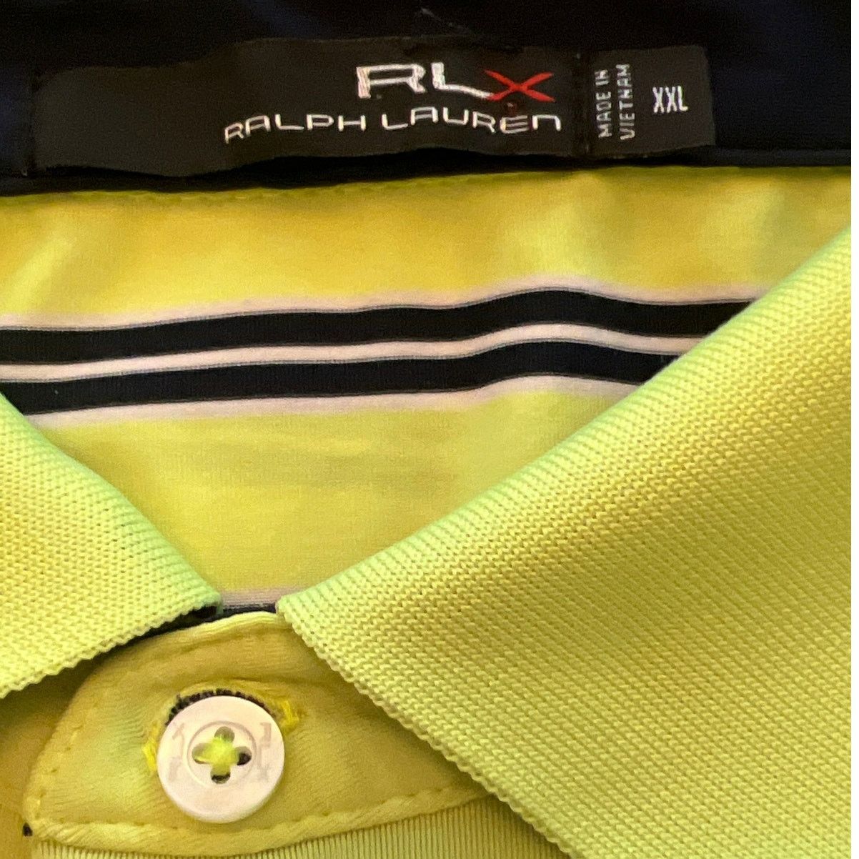 RLX Ralph Lauren RLX Ralph Lauren Golf Polo Tshirt Neon Yellow XXL Size US XXL / EU 58 / 5 - 4 Thumbnail