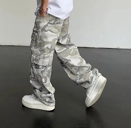 Japanese Brand × Jean Y2K Camo Cargo Pants Men Size US 28 / EU 44 - 2 Thumbnail
