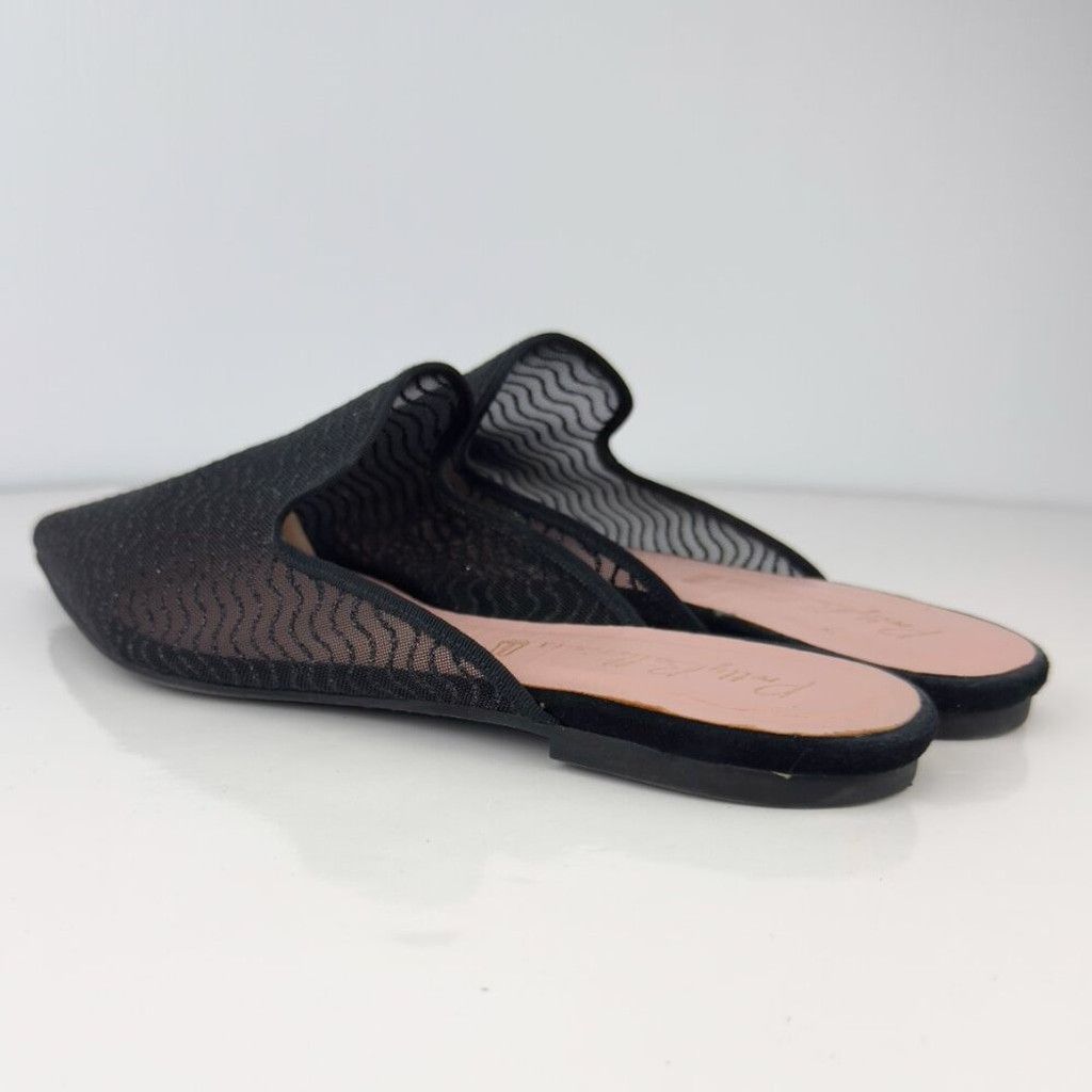 PRETTY BALLERINAS Mesh Glitters Ballet Flat Black Nude 39
