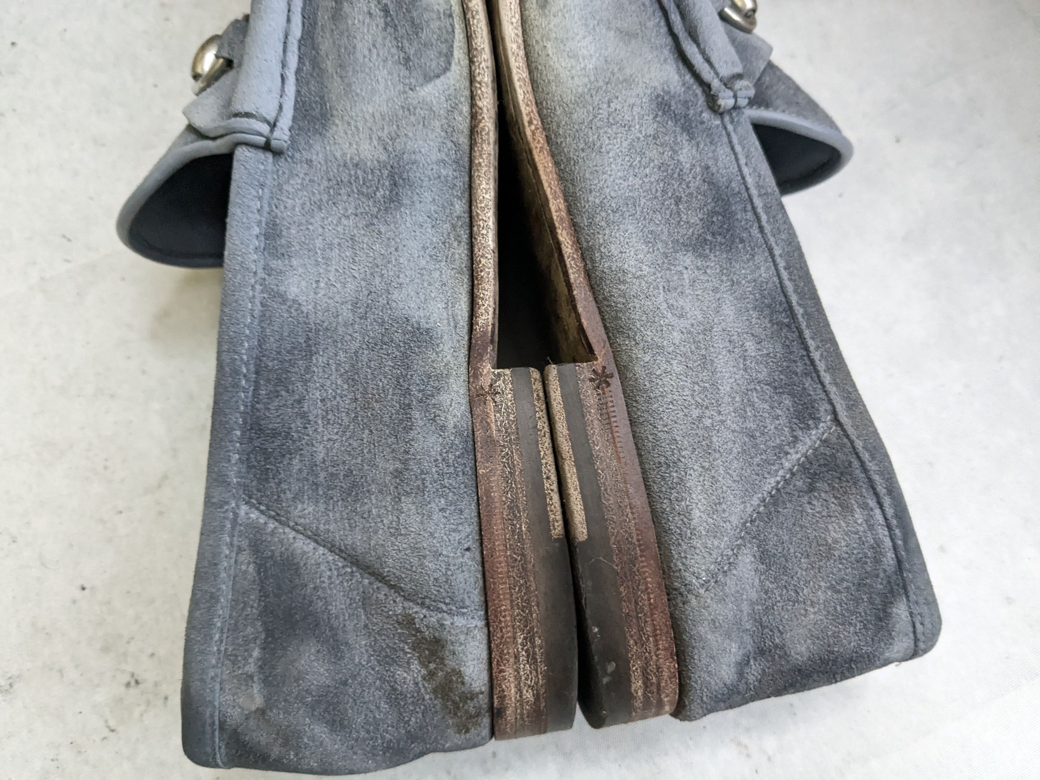 Gucci Gucci Horsebit Loafers Blue Suede Monogram 9.5 Size US 9.5 / EU 42-43 - 5 Thumbnail
