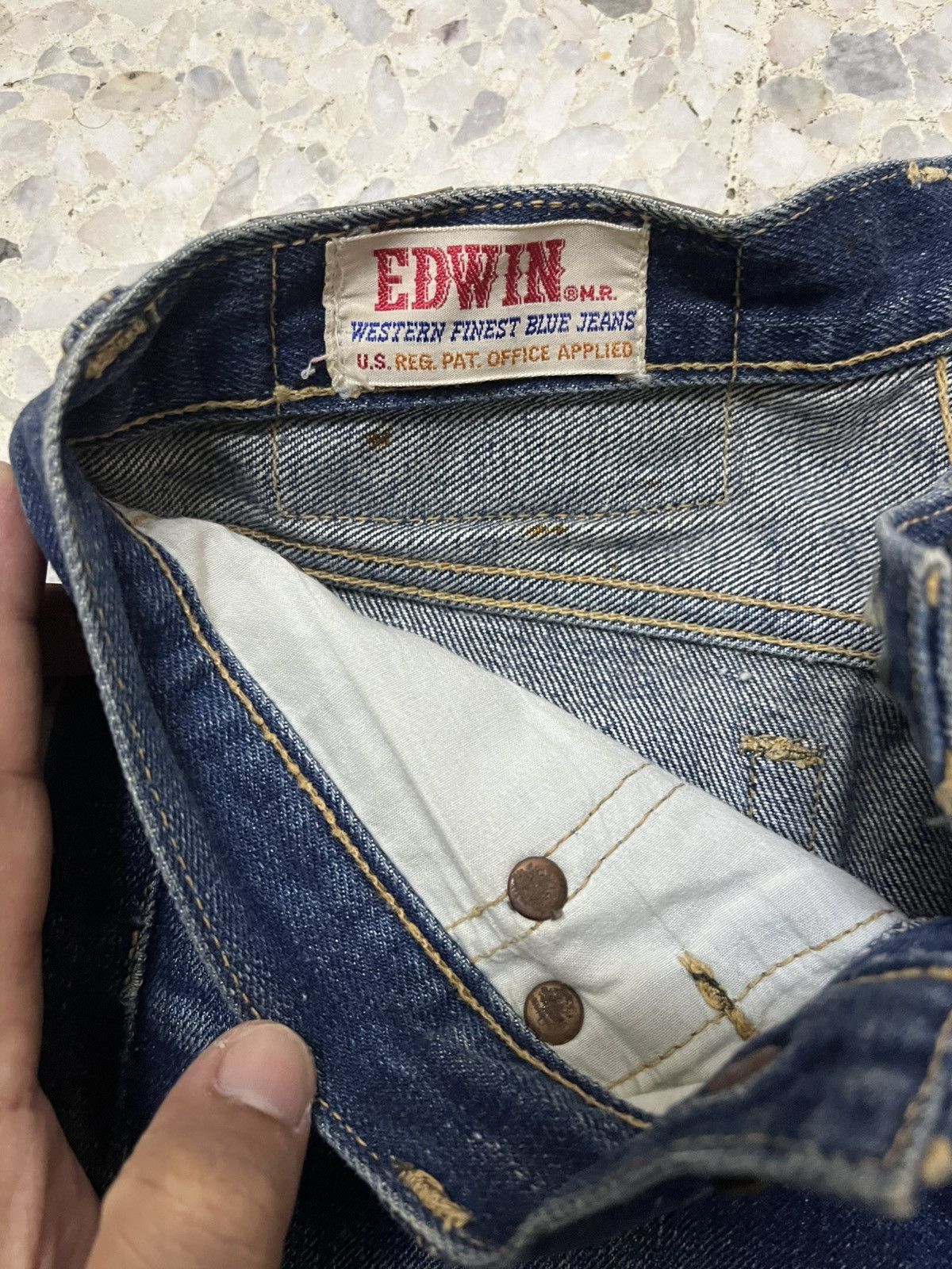 Edwin × Vintage Vintage flare bell bottom bootcut jeans Edwin zipper scovill Size US 26 / EU 42 - 3 Thumbnail