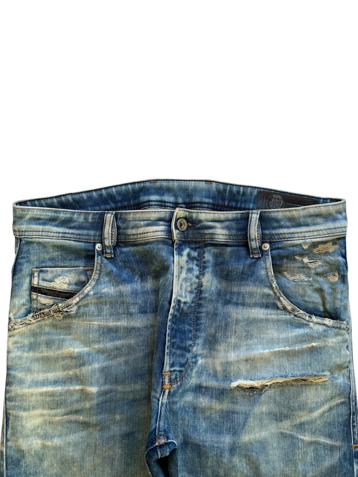 Diesel Vintage Diesel Krooley-T Bleached Distressed Ripped Jeans Size US 34 / EU 50 - 4 Thumbnail