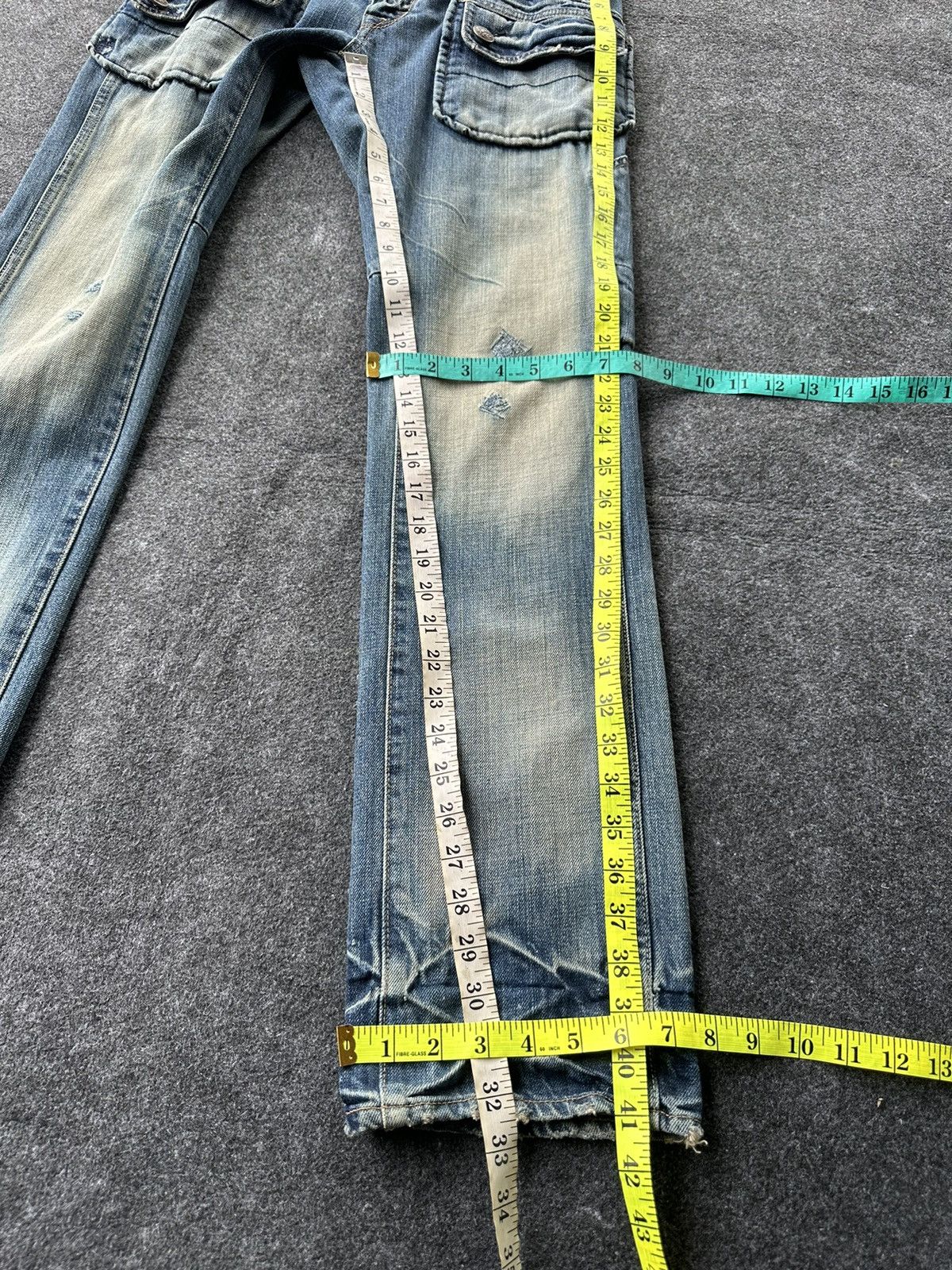 PPFM Vintage Bartack Bondage Distressed Denim W30 D215 Size US 30 / EU 46 - 10 Thumbnail