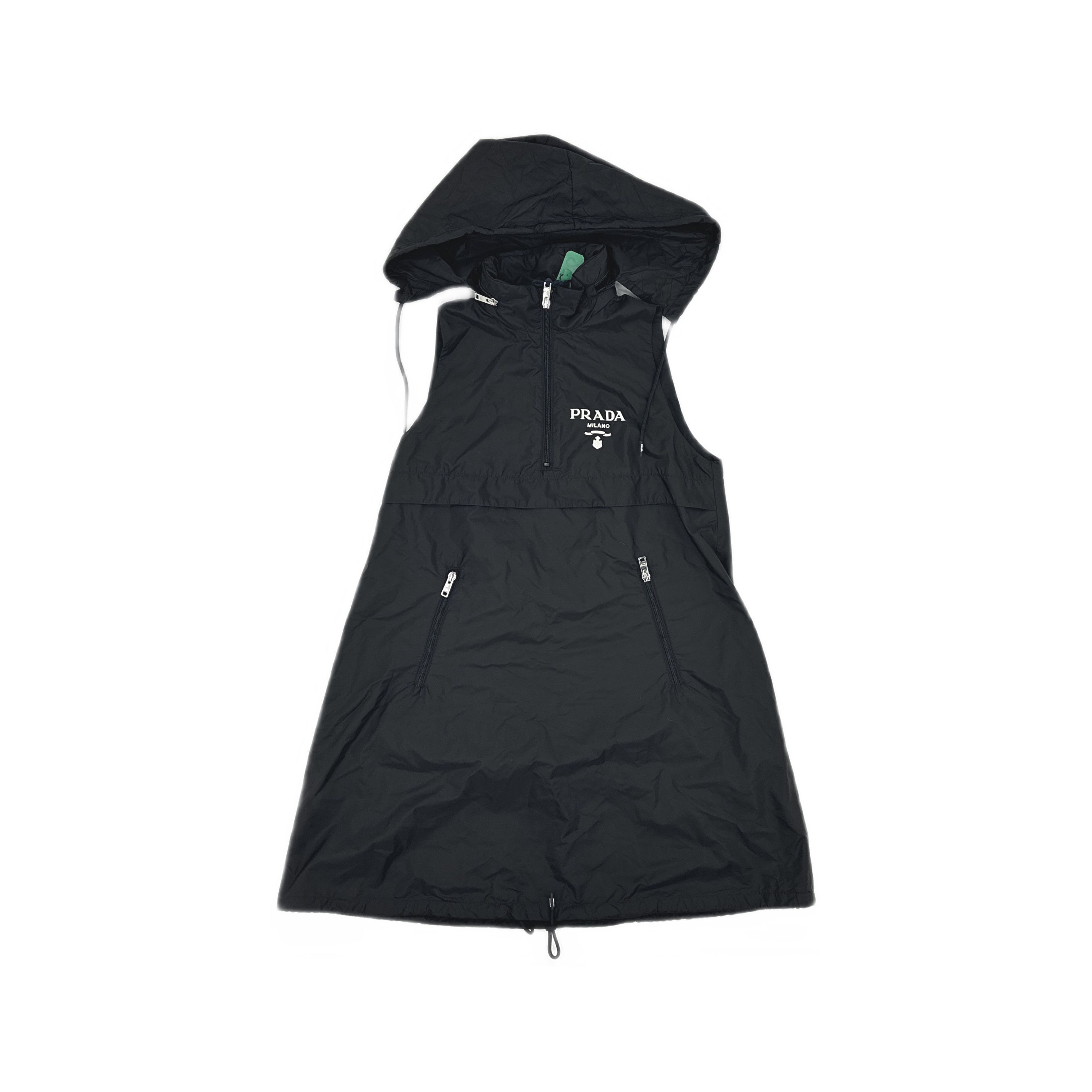 Prada Prada Re-Nylon Logo Hooded Dress Size 40 Size S / US 4 / IT 40 - 1 Thumbnail