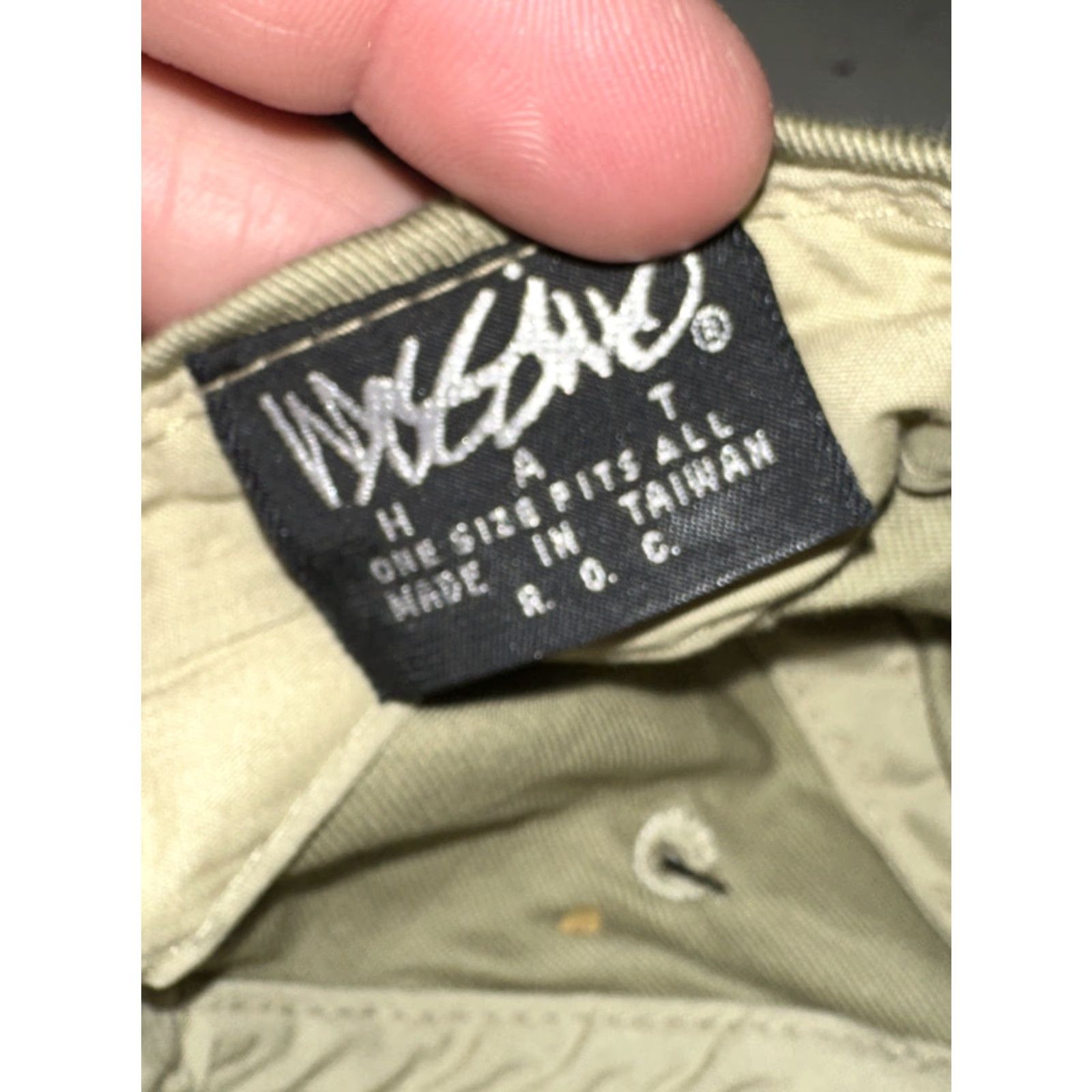 Mossimo VINTAGE Mossimo Baseball Hat Men One Size Tan Leather Snap Back 1990s Size ONE SIZE - 4 Thumbnail