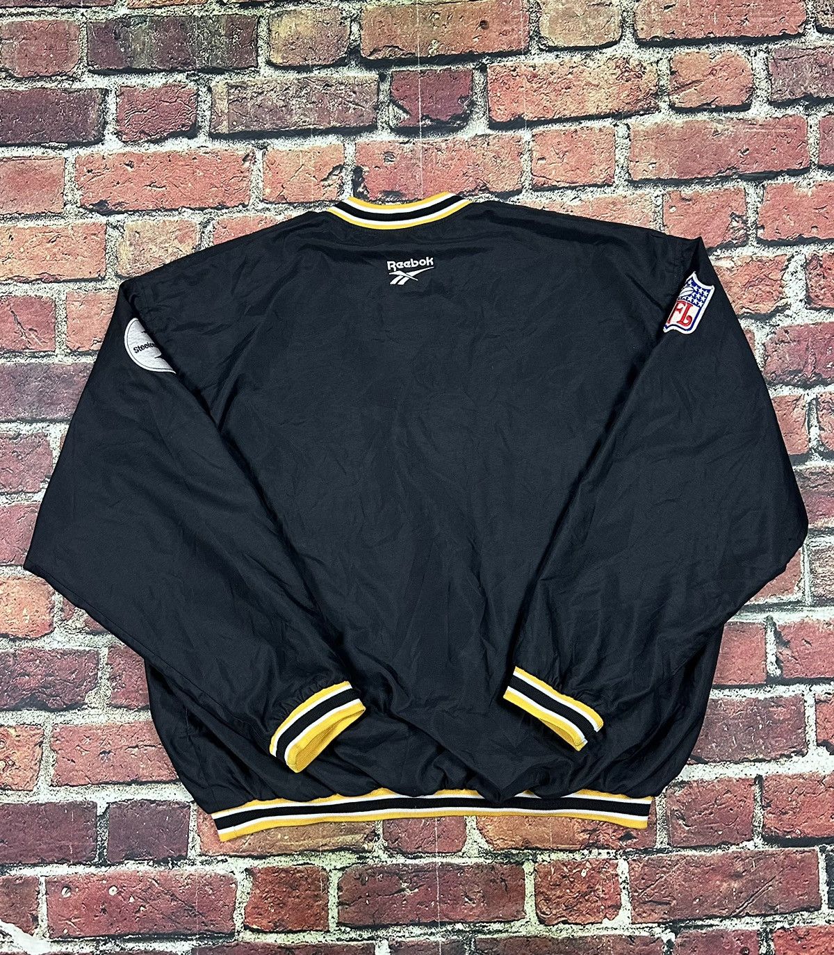 NFL × Reebok × Vintage Vintage Pittsburgh Steelers NFL Pro Line Windbreaker Jacket Size US XXL / EU 58 / 5 - 4 Thumbnail