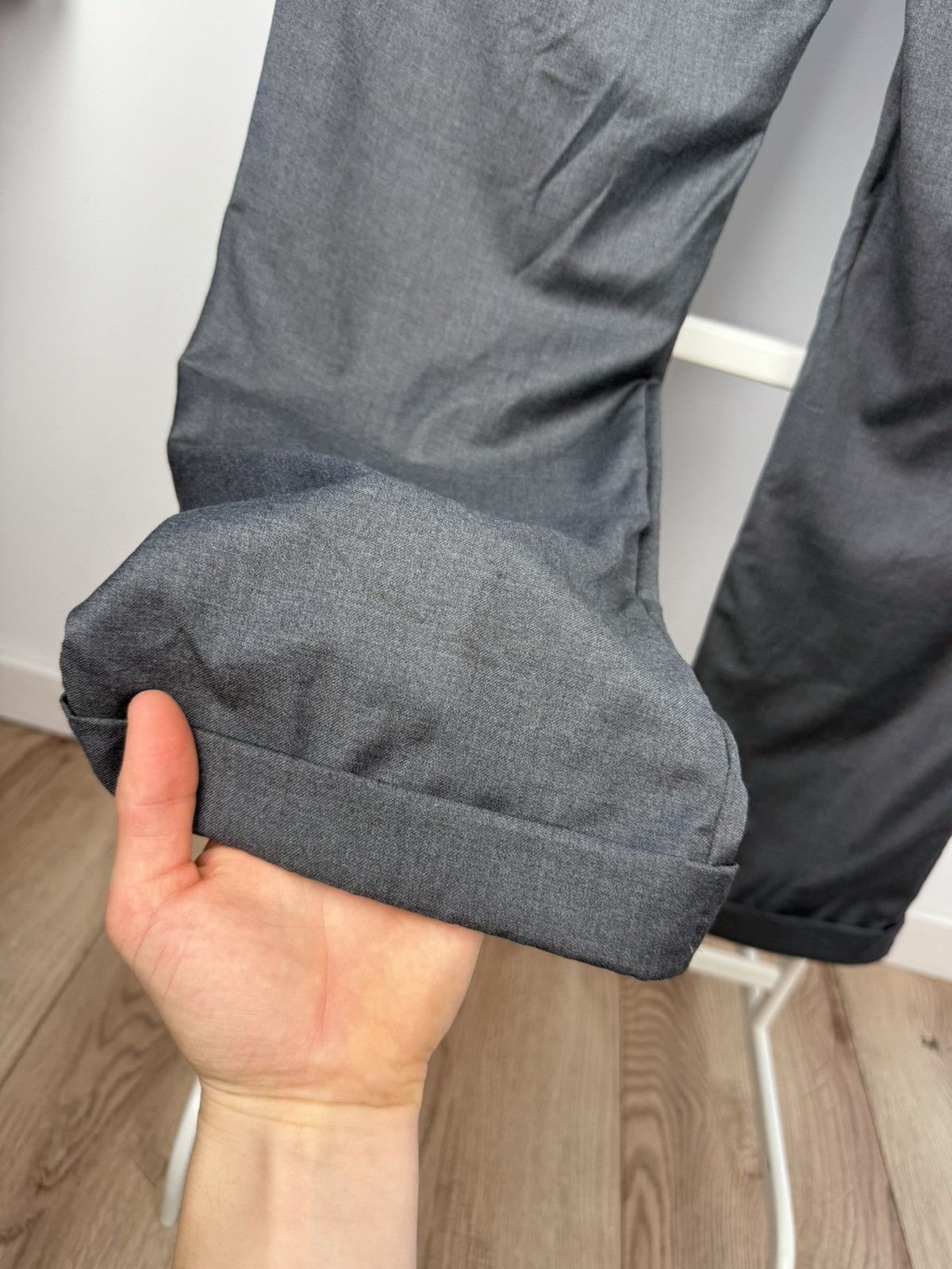 Ermenegildo Zegna Ermenegildo Zegna Pants Wool S Gray Size US 36 / EU 52 - 11 Thumbnail