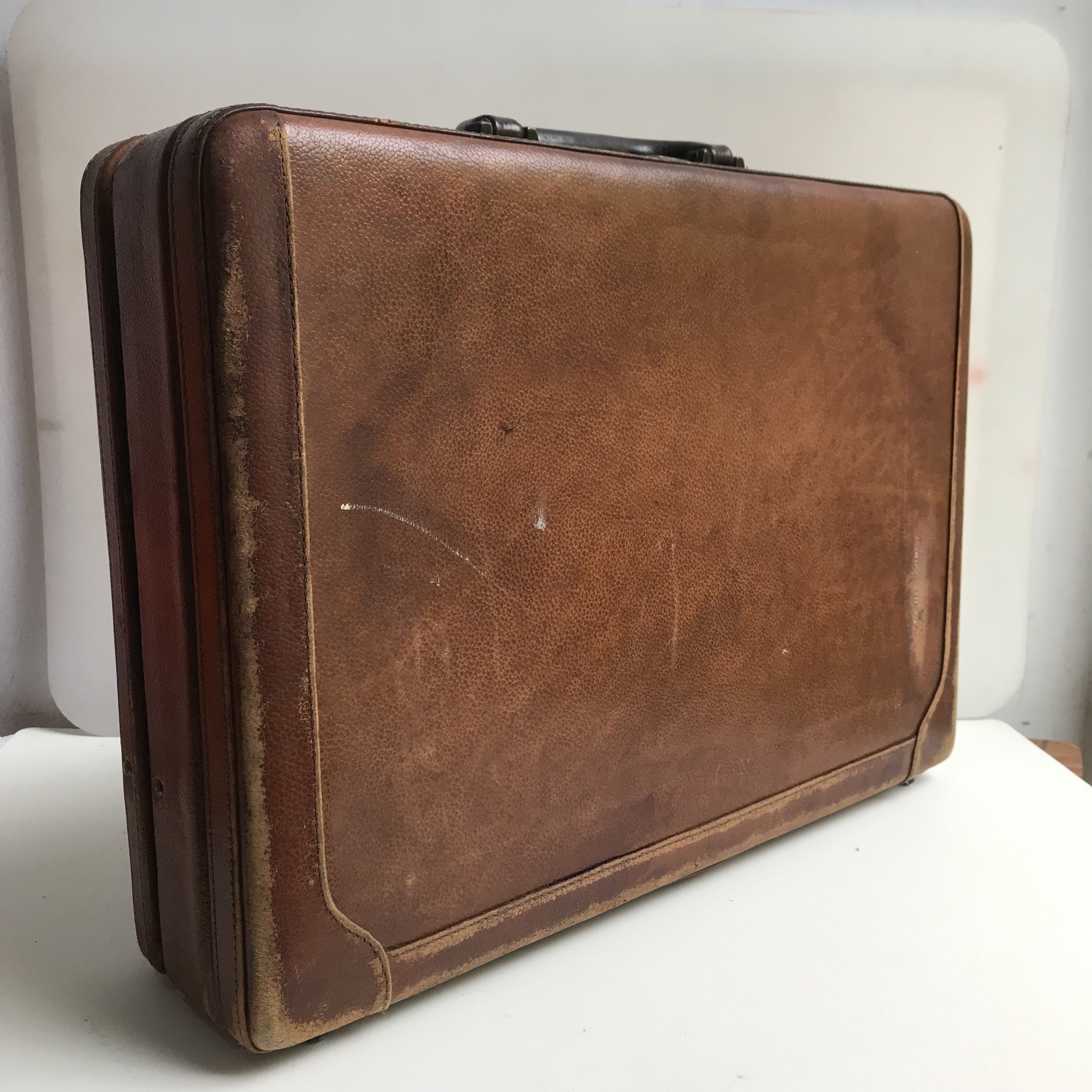 Away Travel Vintage Leather Suitcase TravelMite brown leather suitcase Size ONE SIZE - 4 Thumbnail