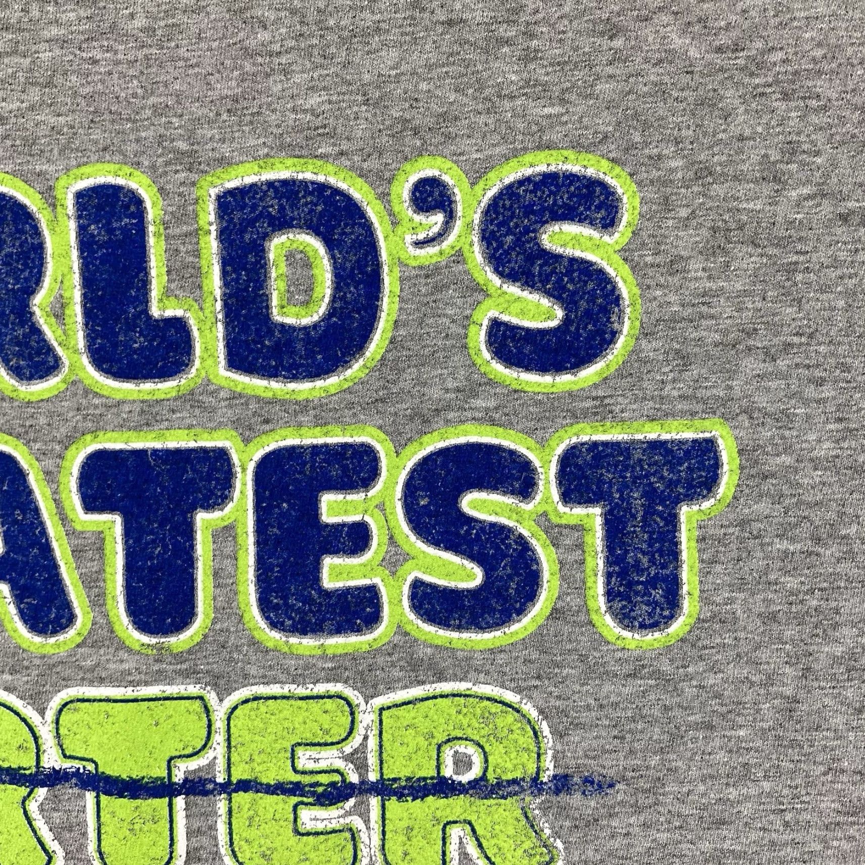 Vintage VINTAGE #1 DAD Graphic Tee WORLD'S GREATEST FARTER Funny T-Shirt Mens Small Gray 90s Retro Size US S / EU 44-46 / 1 - 7 Thumbnail