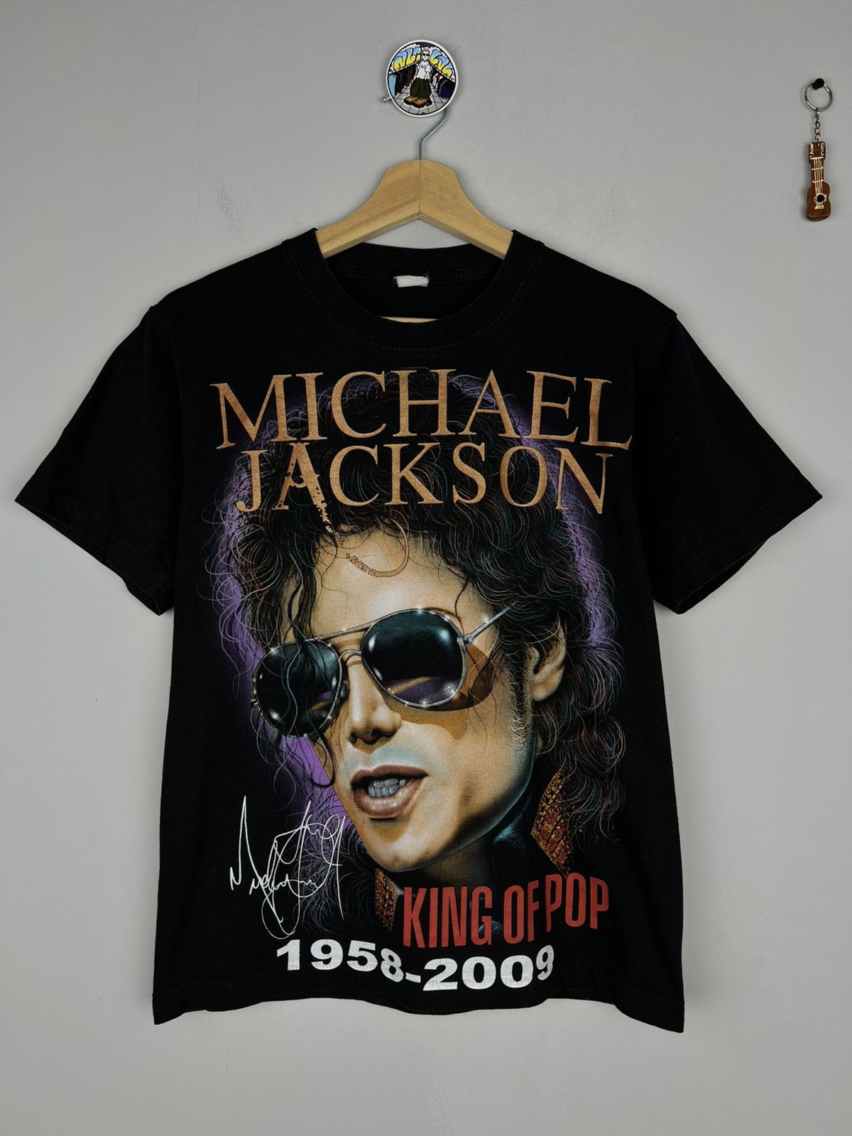 Band Tees × Michael Jackson × Vintage Rare Michael Jackson King of Pop t shirt Big logo Vintage Size US S / EU 44-46 / 1 - 1 Thumbnail