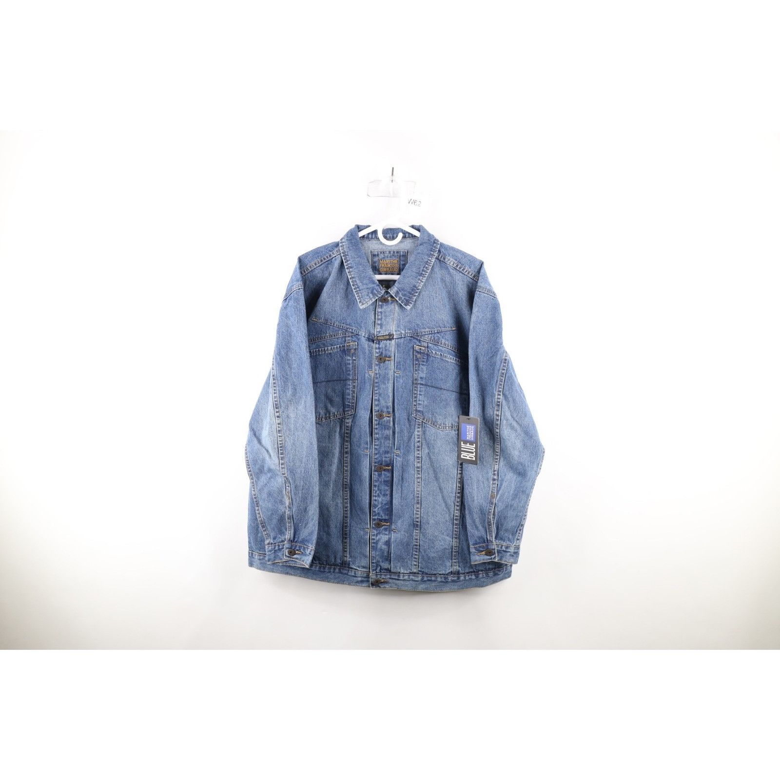 Marithe + Francois Girbaud × Vintage NOS Vintage 90s Marithe Francois Girbaud Denim Jacket 3XL Size US XXL / EU 58 / 5 - 1 Thumbnail