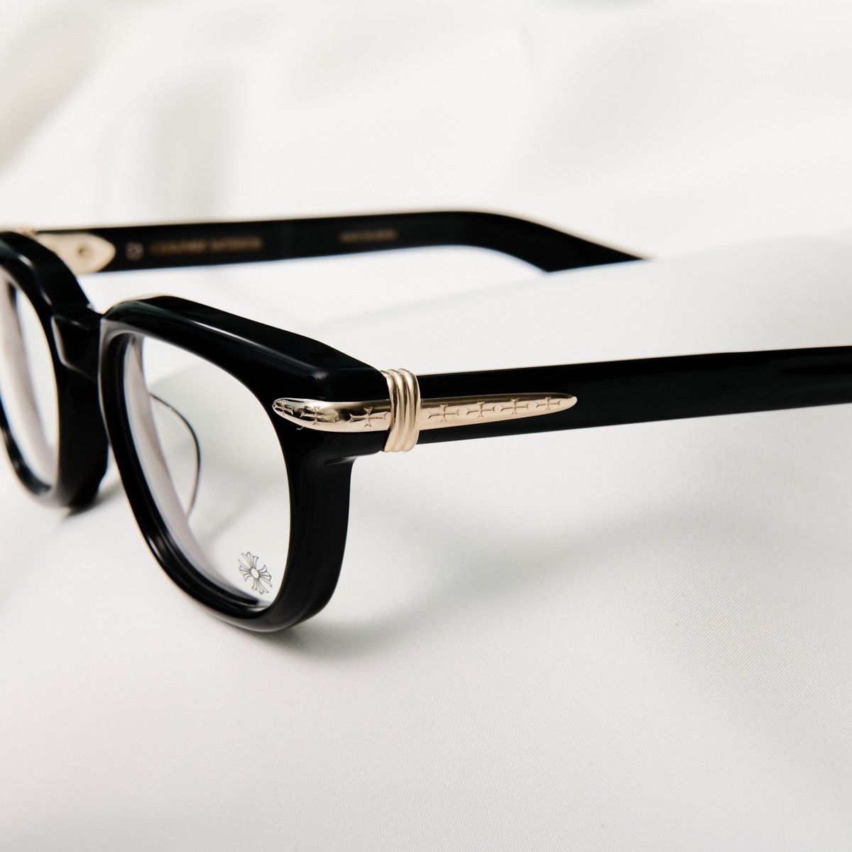 Chrome Hearts CHROME HEARTS DRIPPIN BLACK/18KGP GLASSES Size ONE SIZE - 3 Thumbnail