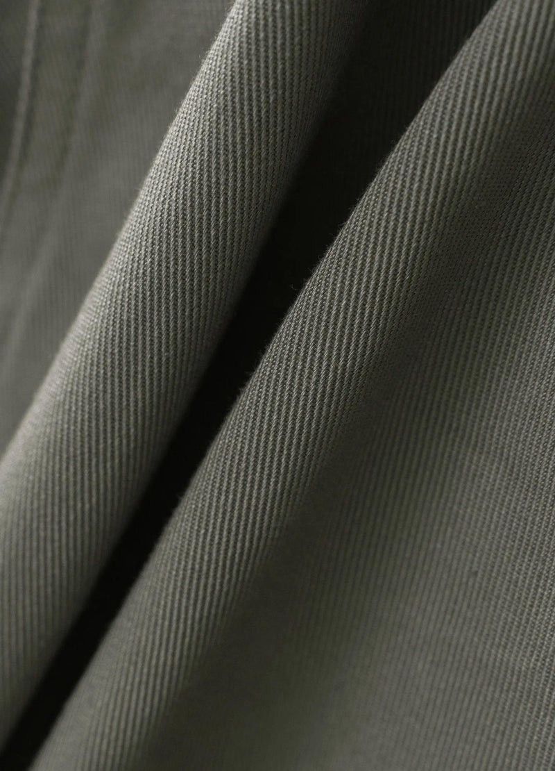 SIMPLE PROJECT Olive Darted Knee Cotton Trousers Size US 34 / EU 50 - 7 Thumbnail