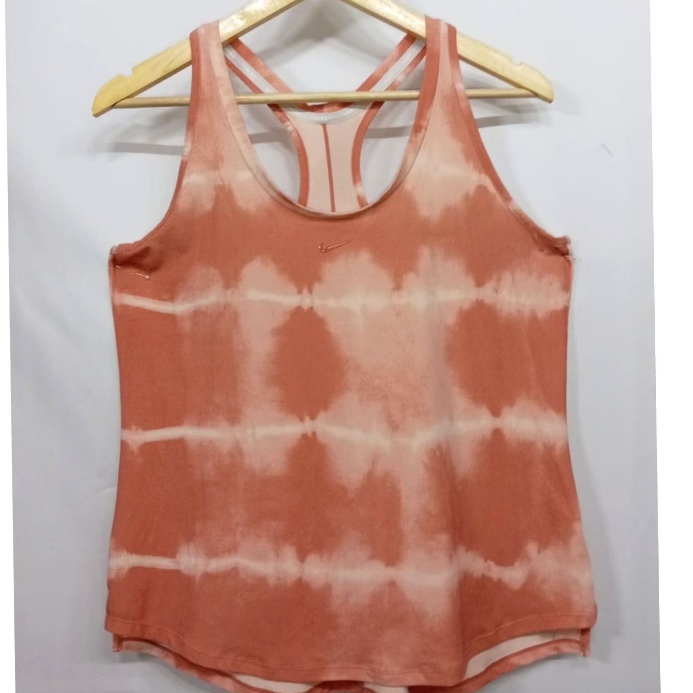 Nike Nike Dri-FIT Tie-Dye Tank Top Size L Orange Knit Sleeveless Size L / US 10 / IT 46 - 2 Thumbnail