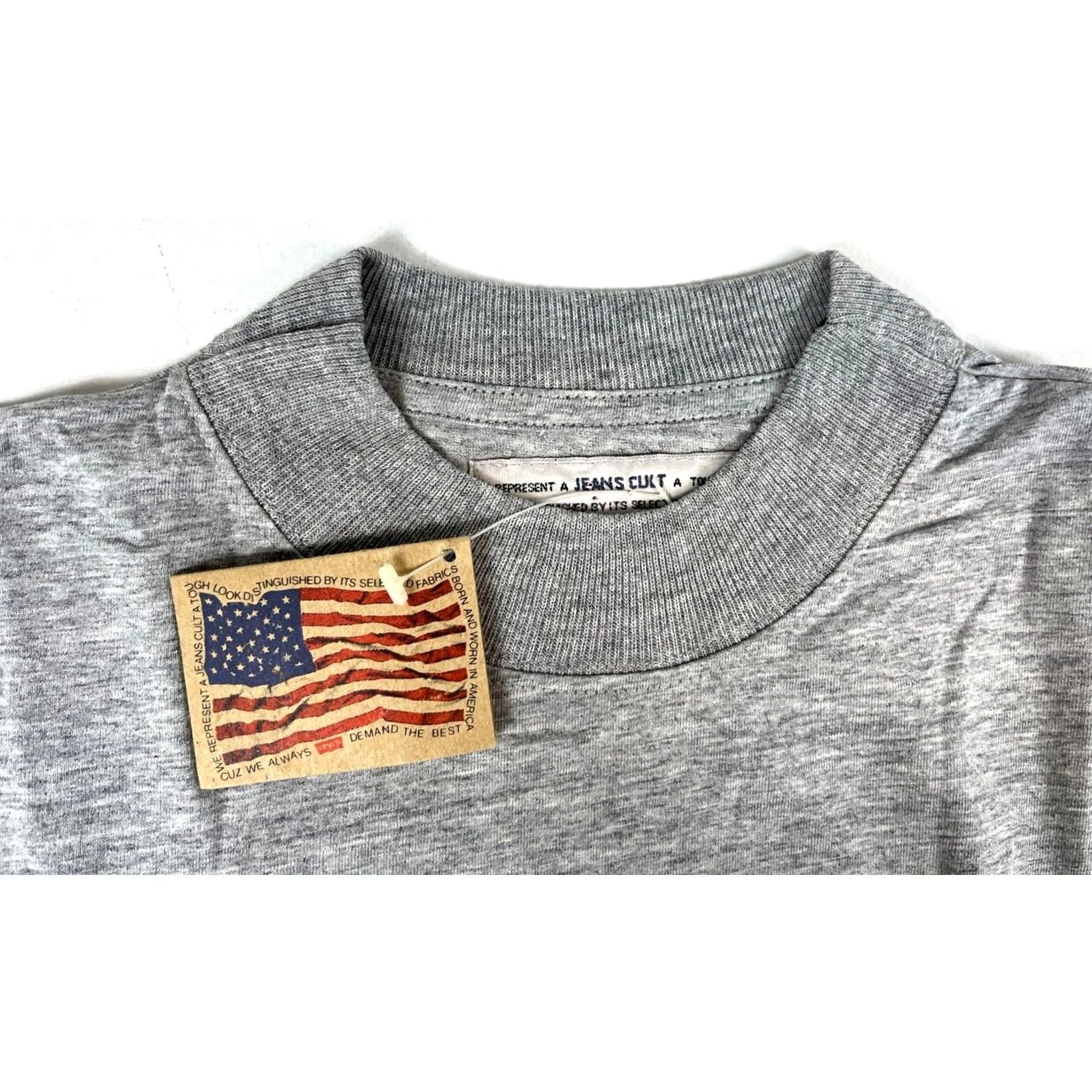 Levi's VINTAGE Levi's 501 Jeans Cult Men T-Shirt Long Sleeve Crew Neck Sz L Gray 1990s 90s Size US L / EU 52-54 / 3 - 5 Thumbnail
