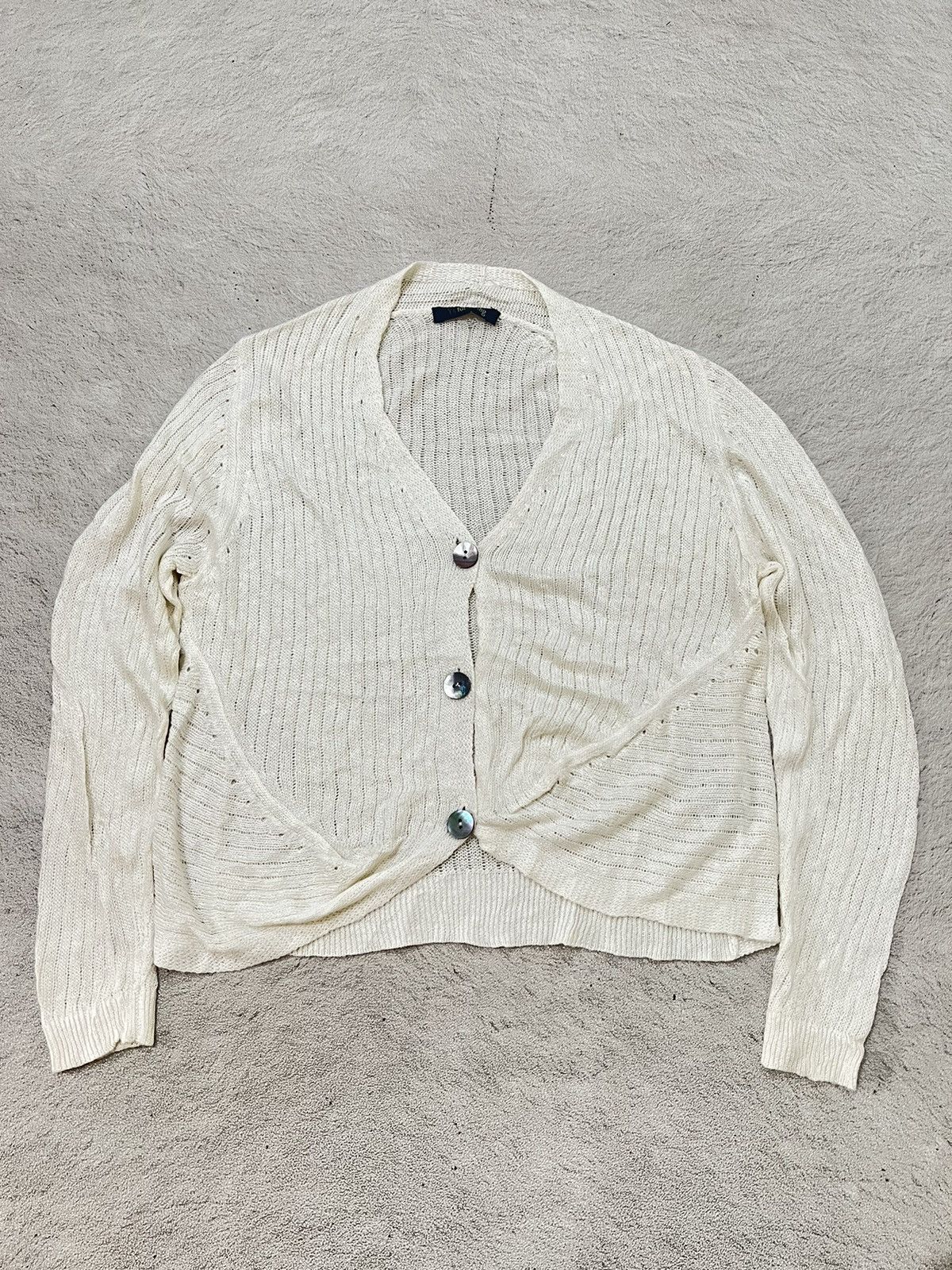 2000s Y's Beautybeast Twisted V-neck Cardigan y2k Lgb Ifsix