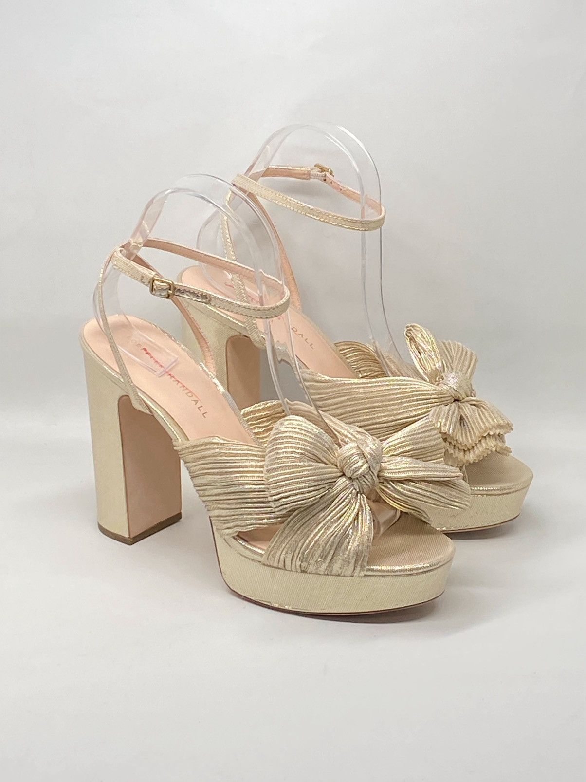 Loeffler Randall Loeffler Randall Natalia Pleated Platform Sandals size 8 Size US 8 / IT 38 - 3 Thumbnail