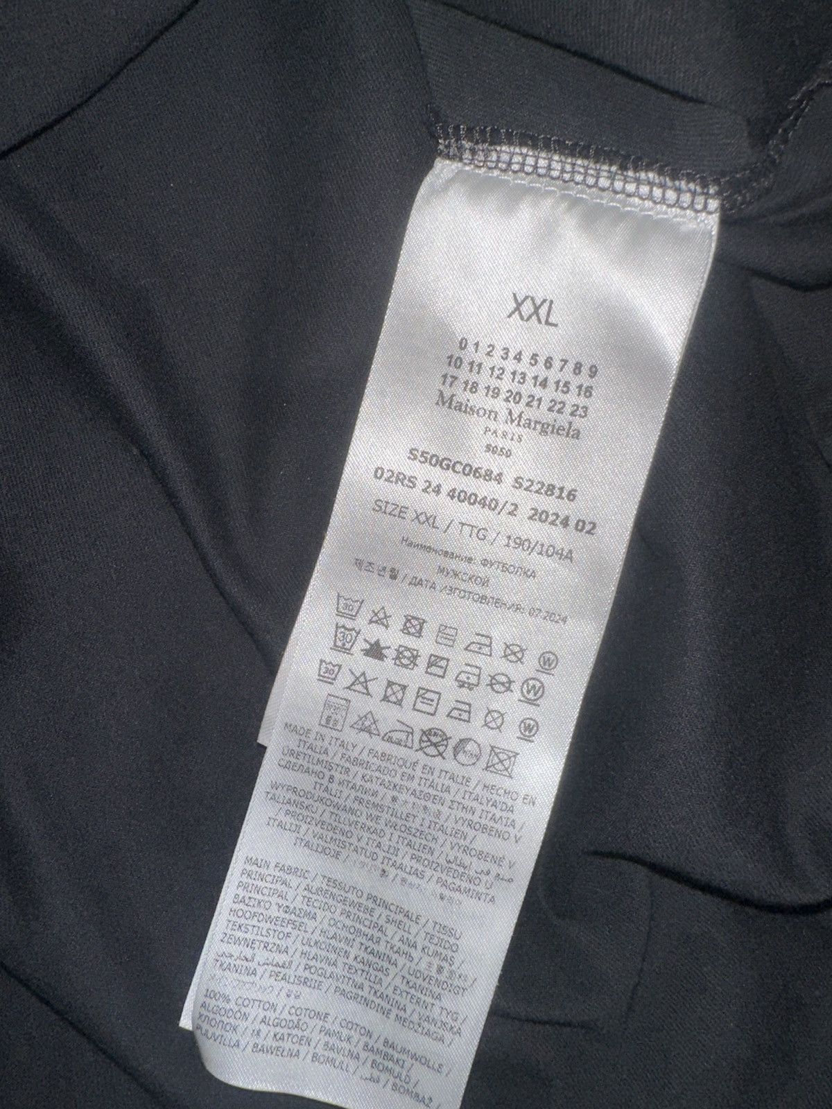 Maison Margiela Maison Margiela Numeric Logo-Embroidered T-Shirt Size US XXL / EU 58 / 5 - 4 Thumbnail