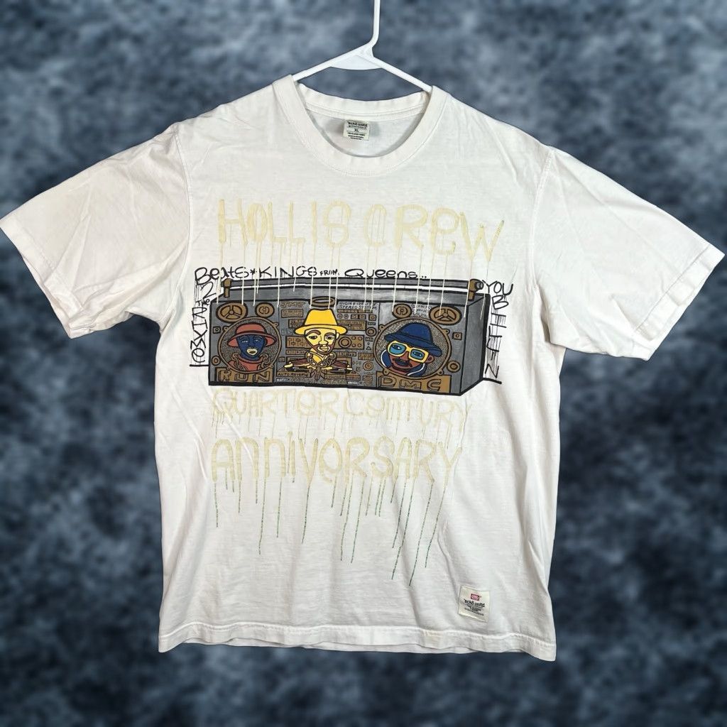 Ecko Unltd. VINTAGE Ecko Unltd Run DMC Hollis Crew Quarter Century Anniversary T Shirt XL White Mens Shirt Size US XL / EU 56 / 4 - 1 Thumbnail