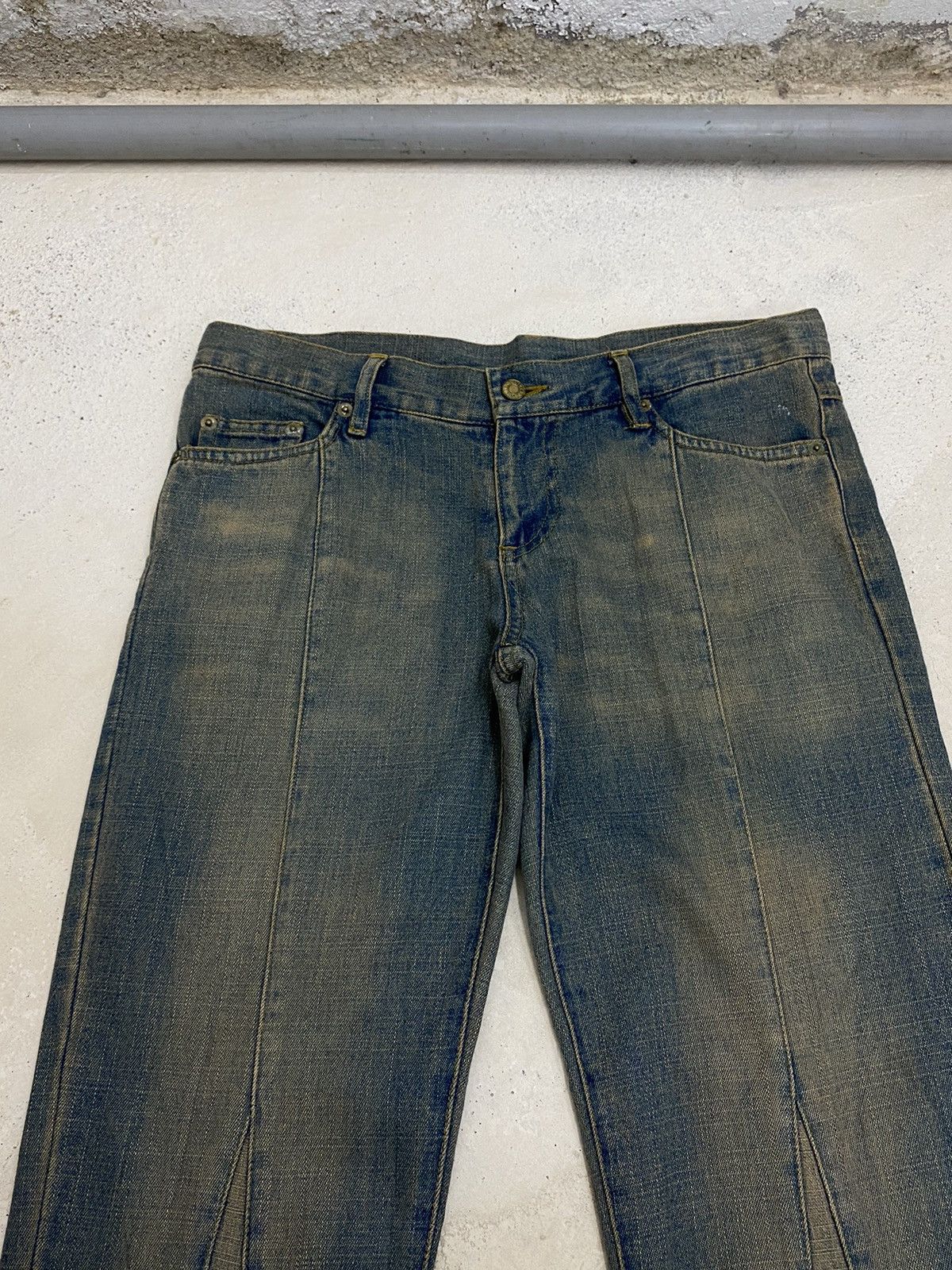 GOSTAR DE FUGA × Hysteric Glamour × If Six Was Nine Vintage 90s Flare Revolt Unisex Jean Retro Punk Mud Washed Size US 30 / EU 46 - 9 Thumbnail