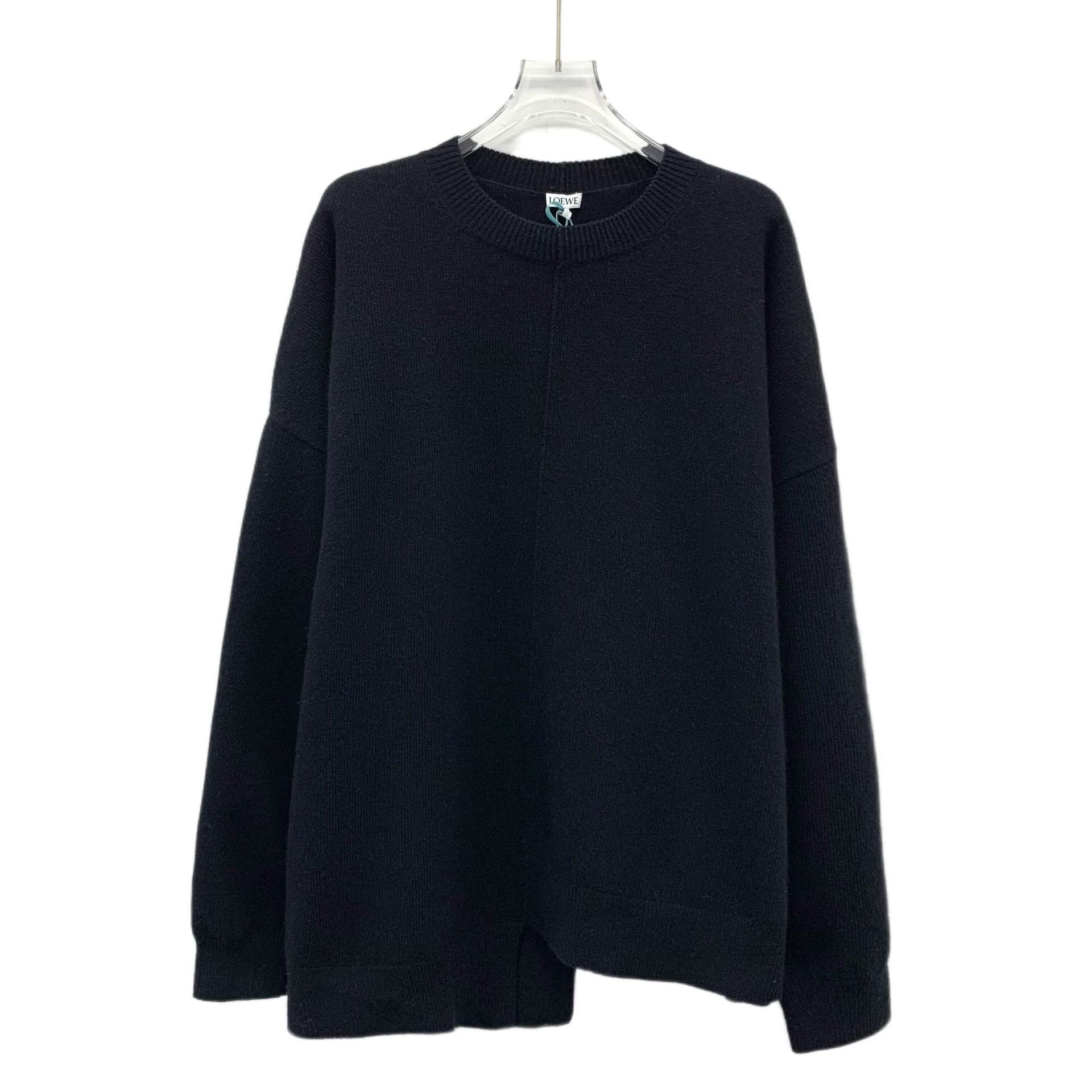 Loewe Loewe Black Irregular Hem Wool Sweater Size M / US 6-8 / IT 42-44 - 1 Thumbnail