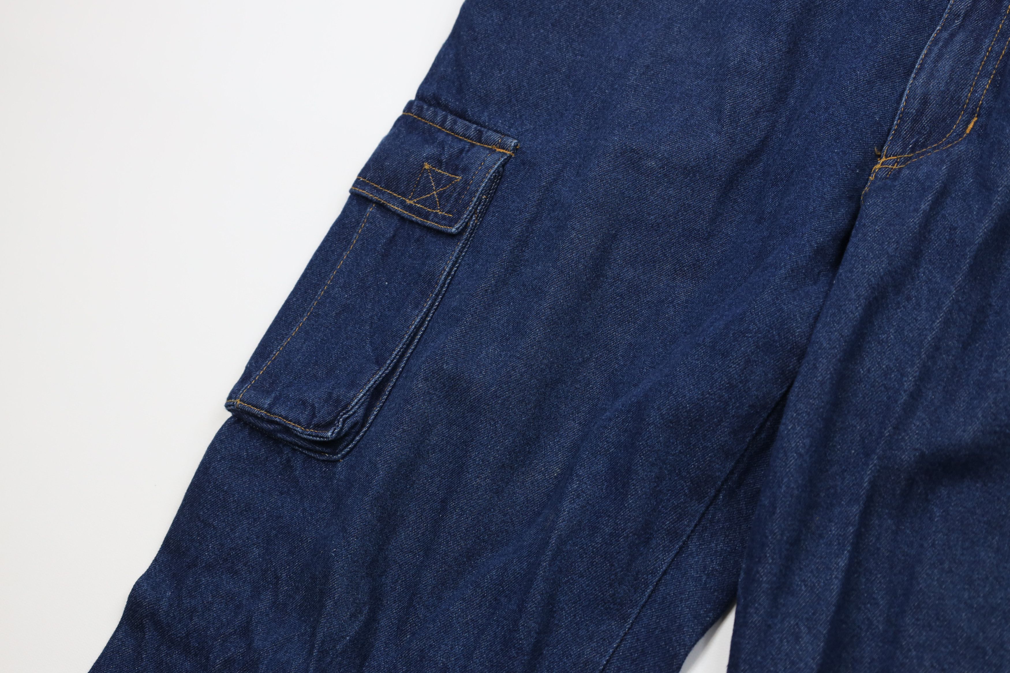 Vintage Vintage 90s Y2K Streetwear Baggy Wide Leg Cargo Denim Jeans Size US 38 / EU 54 - 6 Thumbnail
