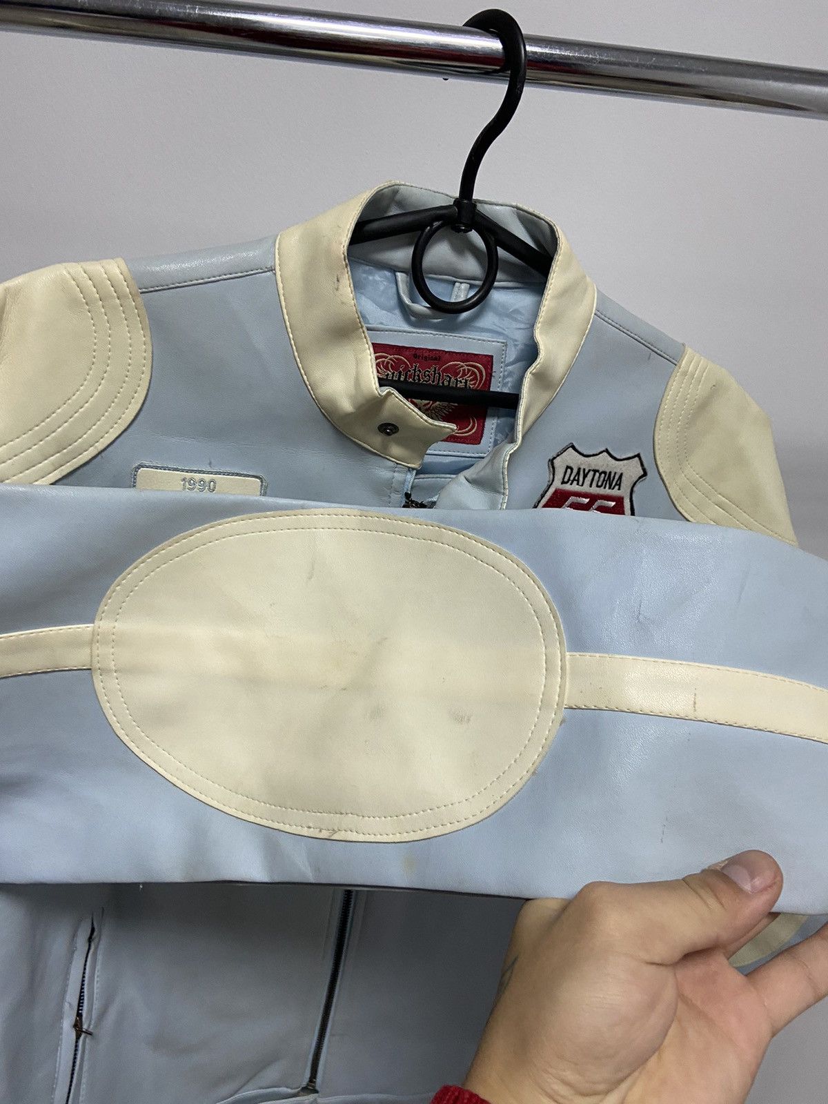 NASCAR × Vintage Quickshark Racing leather Jacket Vintage nascar Size US L / EU 52-54 / 3 - 11 Thumbnail