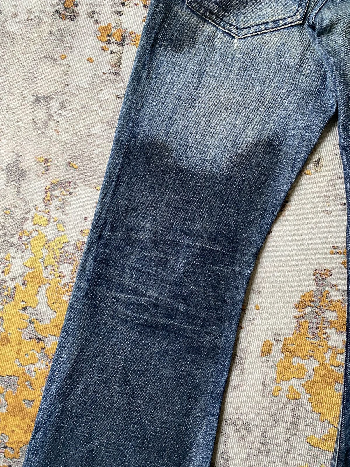 Tornado Mart Midas Waxed Claw Mark Distressed Flare Design Denim Size US 30 / EU 46 - 16 Thumbnail