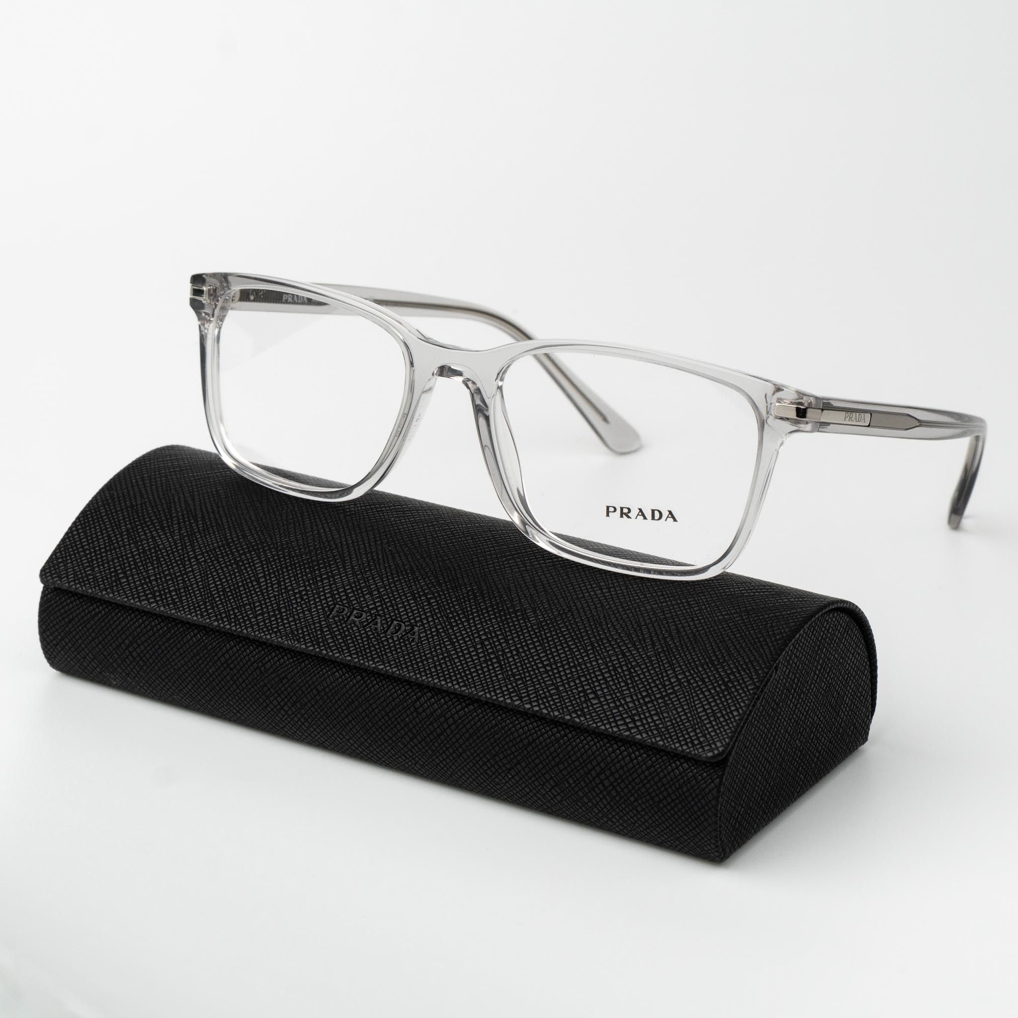 Prada Men Eyeglasses Square Unisex PR14WV U431O1 BRAND NEW