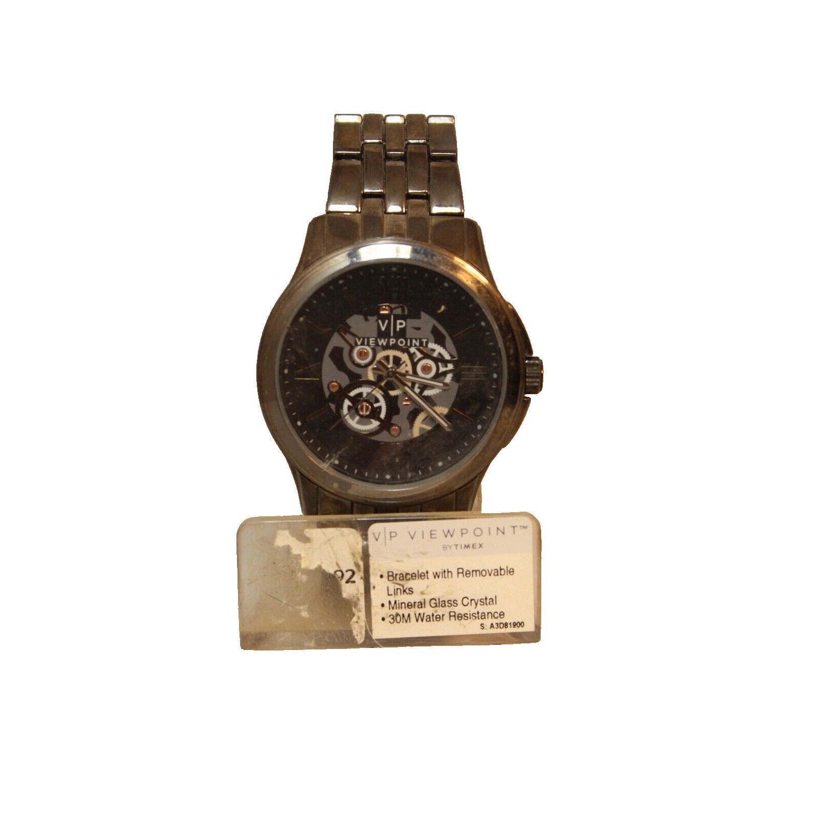Timex Viewpoint Timex AA3D81900 Men's Analog Gunmetal Watch Steel Size ONE SIZE - 1 Thumbnail