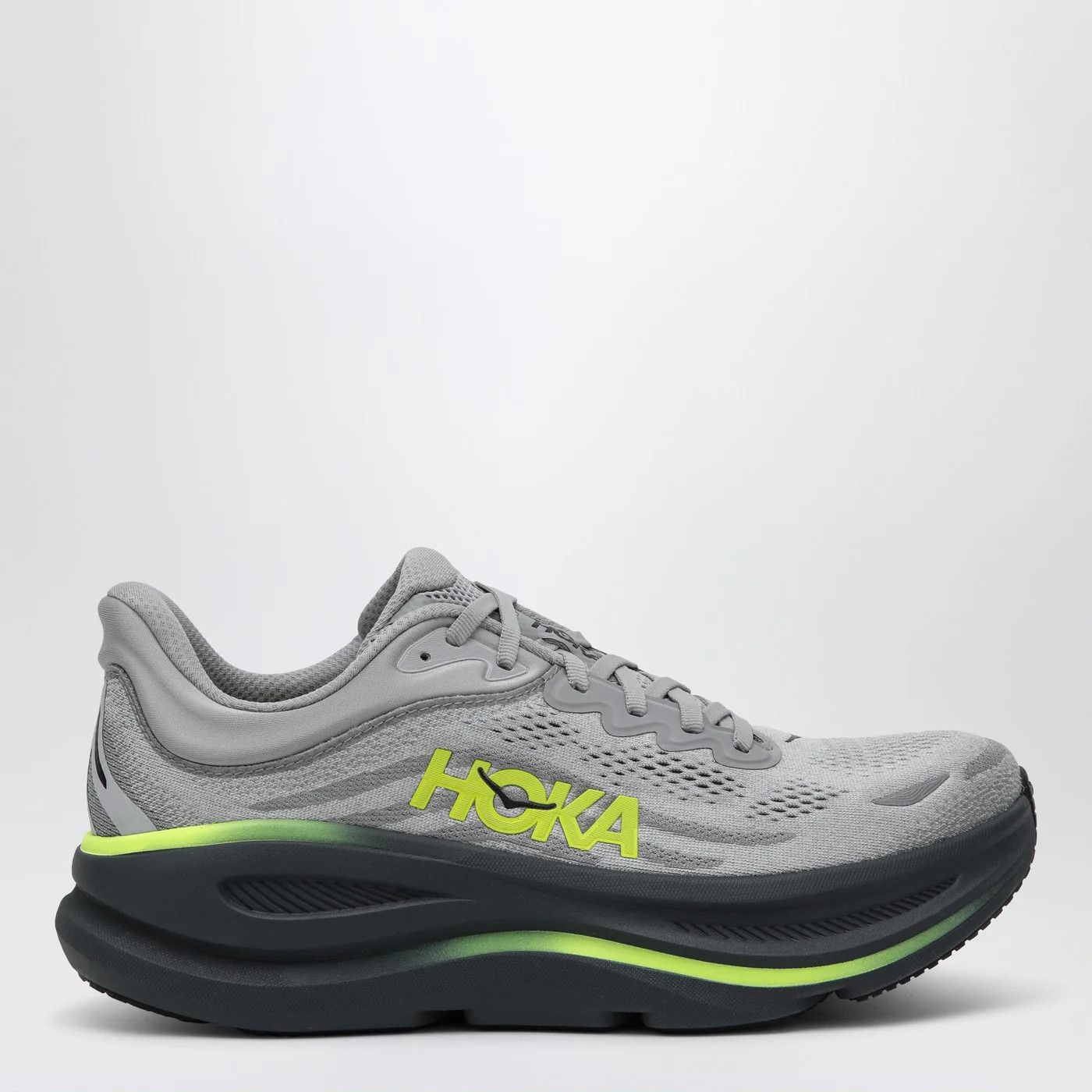 Hoka o1d2blof0426 Bondi 9 Low-Top Sneakers in Gray Size US 11 / EU 44 - 1 Thumbnail