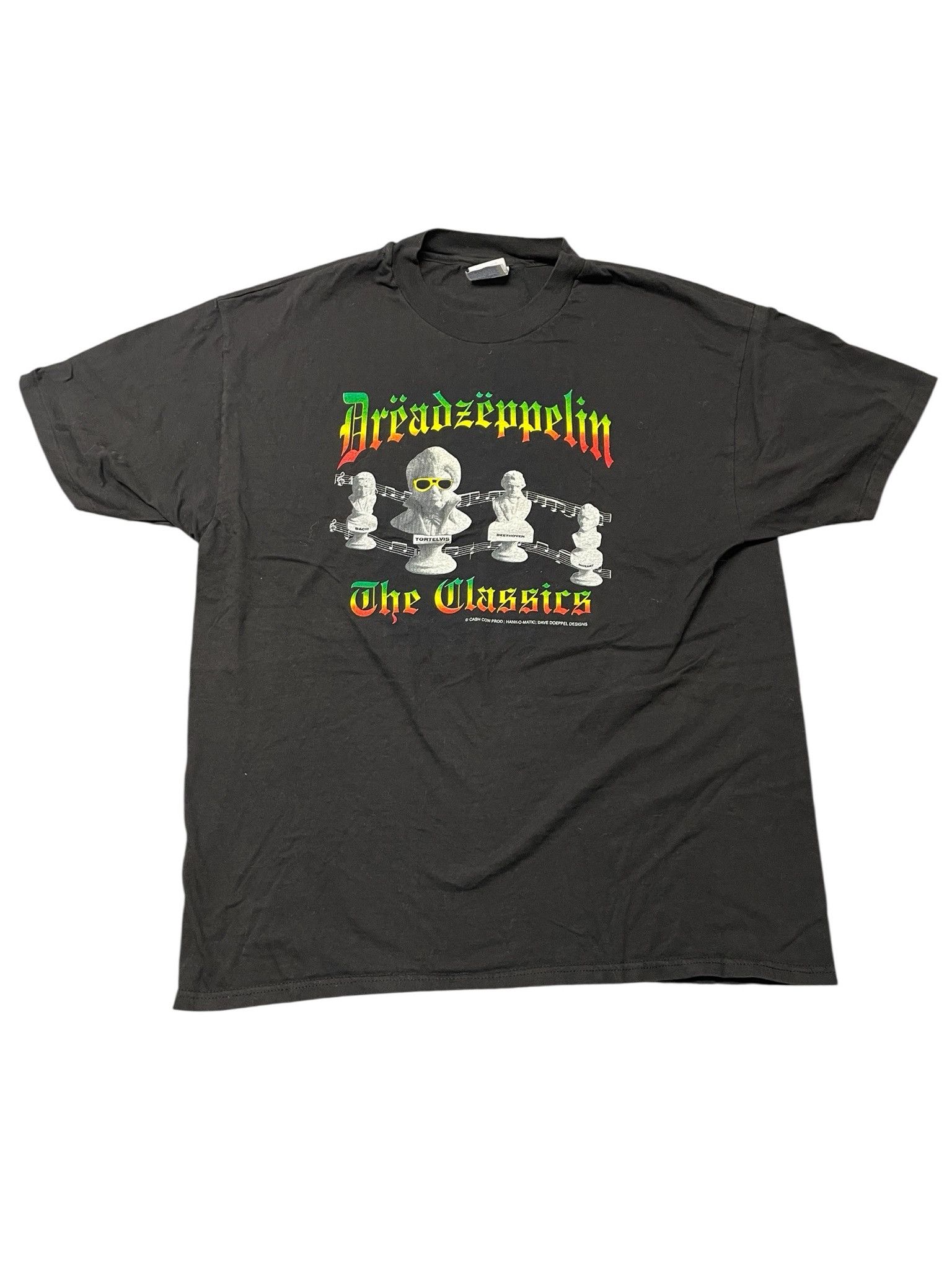 Hanes Vintage Dread Zeppelin Band T-Shirt Size US XL / EU 56 / 4 - 1 Thumbnail