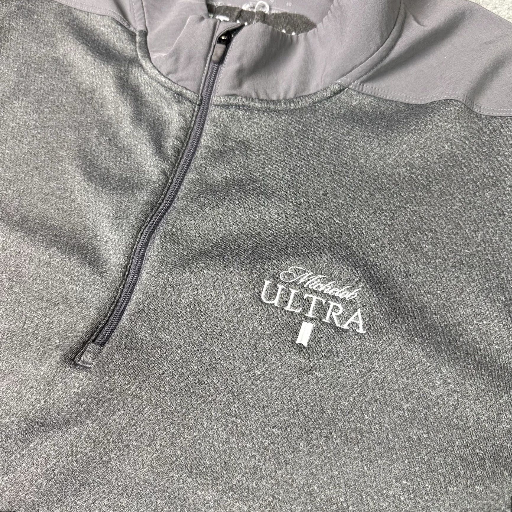 Nike VINTAGE Nike Golf Dri-Fit Shirt Mens XL Gray 1/4 Zip Pullover Performance Mock Neck 1/4 Zip Moisture Wicking Outdoor Sports Mens Size US XL / EU 56 / 4 - 3 Thumbnail