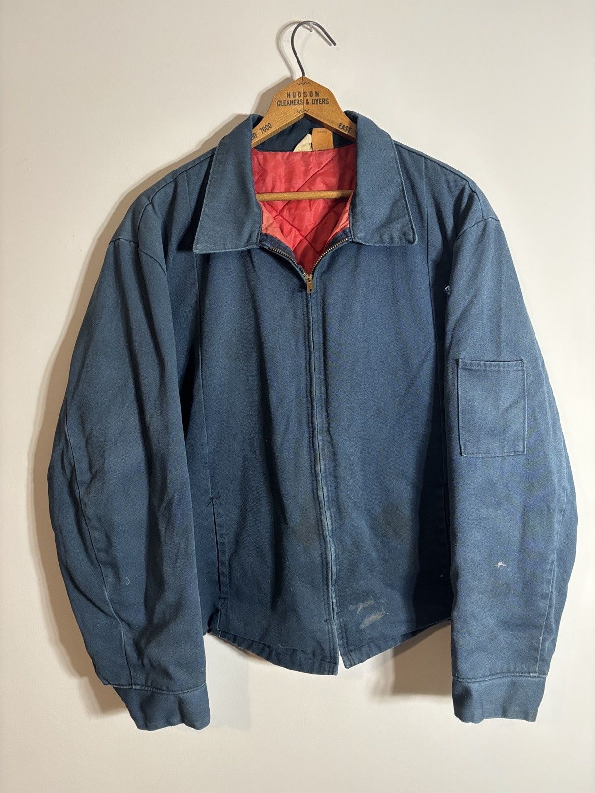 Wrangler Vtg Big Ben Wrangler Quilted Lined Chore Jacket Distressed Size US L / EU 52-54 / 3 - 1 Thumbnail