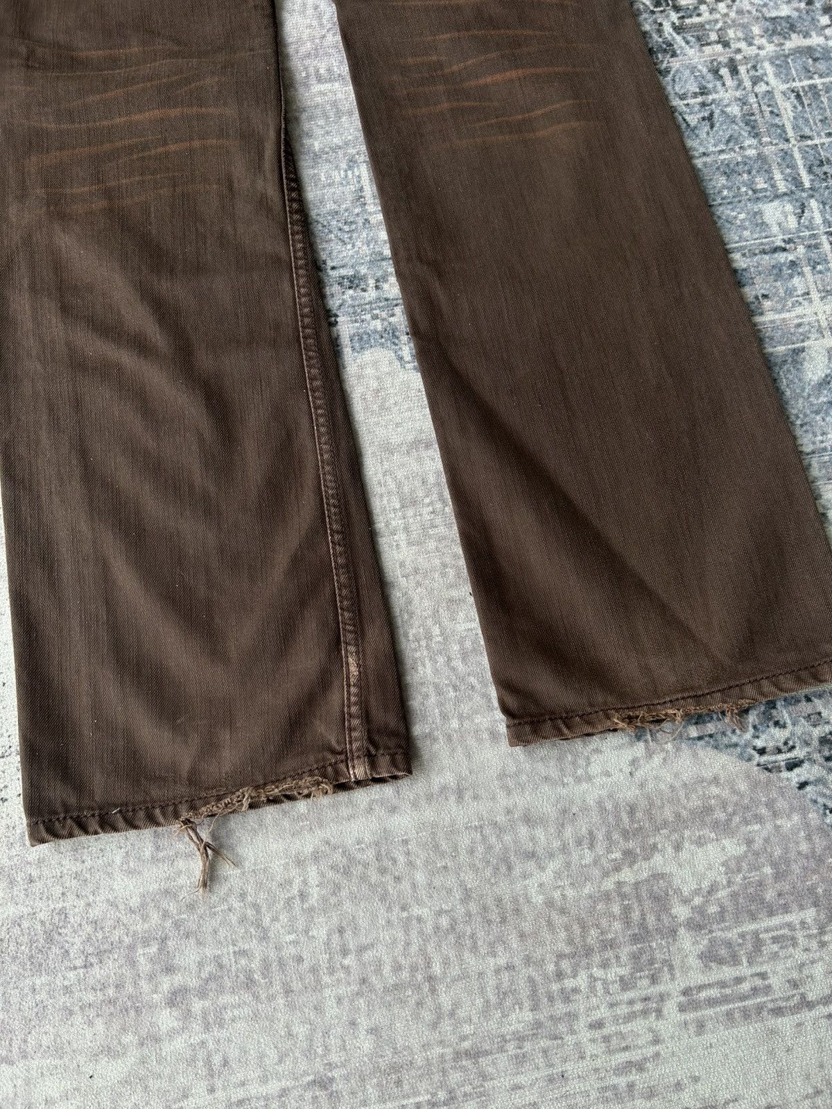 If Six Was Nine Flared Nicole Club Brown Snake Pants Size US 30 / EU 46 - 13 Thumbnail