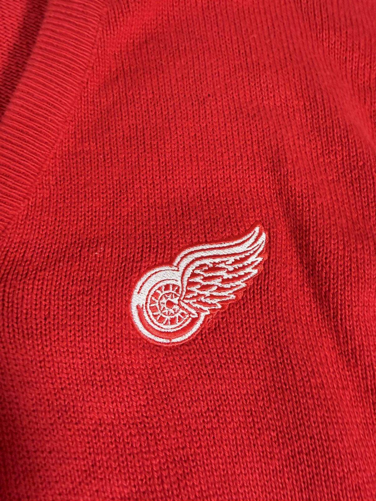 NHL Vintage USA NHL Detroit Red Wings V-Neck Cotton Sweater Size US M / EU 48-50 / 2 - 5 Thumbnail