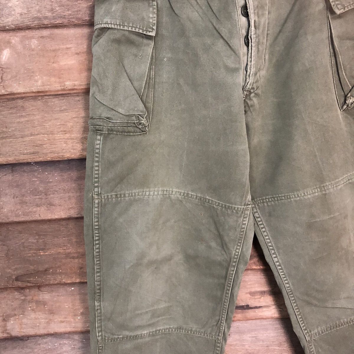 Vintage DL Japan army double knee vintage Green Cargo pants #S2779 Size US 30 / EU 46 - 6 Thumbnail