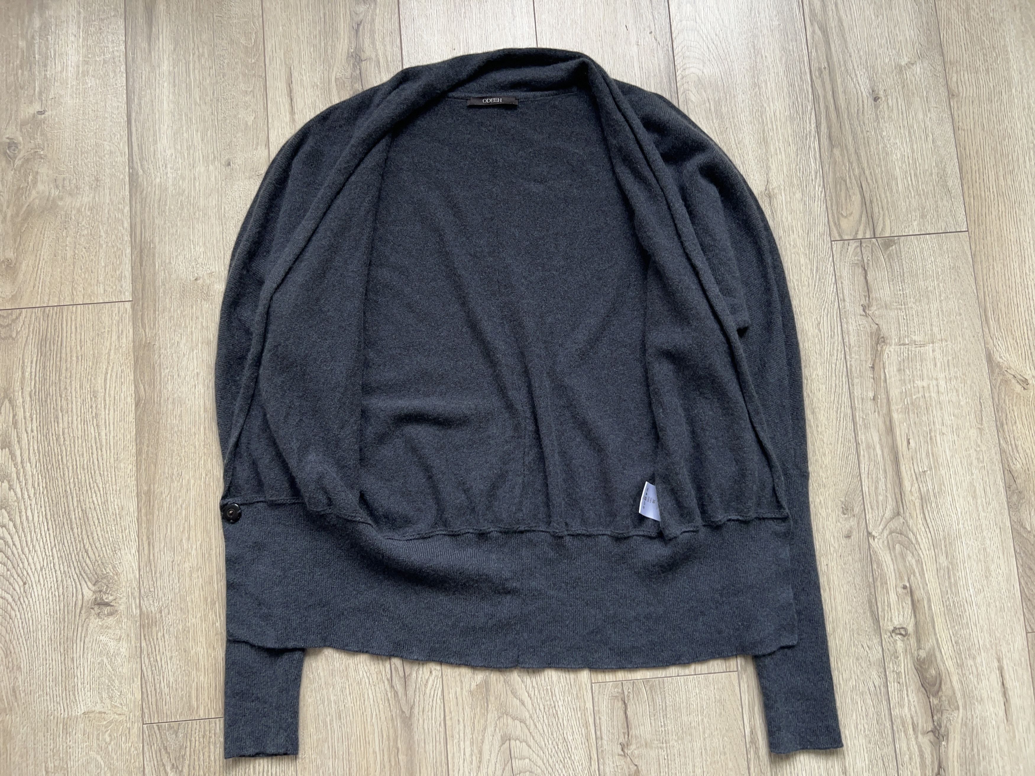 Designer ODEEH One Button Gray Sweater Long Sleeve Size DE 36 / S Size M / US 6-8 / IT 42-44 - 5 Thumbnail
