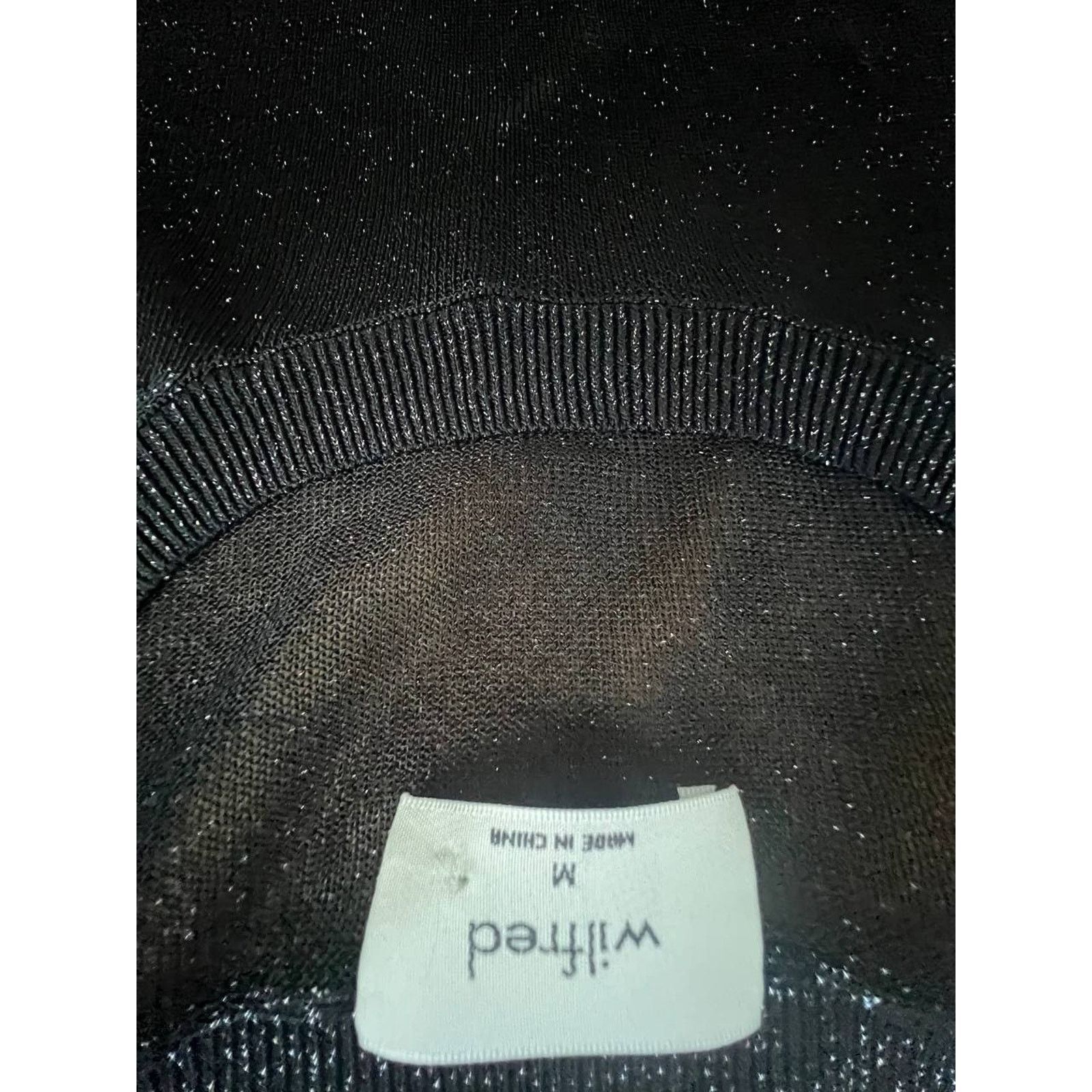 Aritzia Aritzia Wilfred Crew Neck Glitter Mesh Top Size M A001695 Size M / US 6-8 / IT 42-44 - 7 Thumbnail