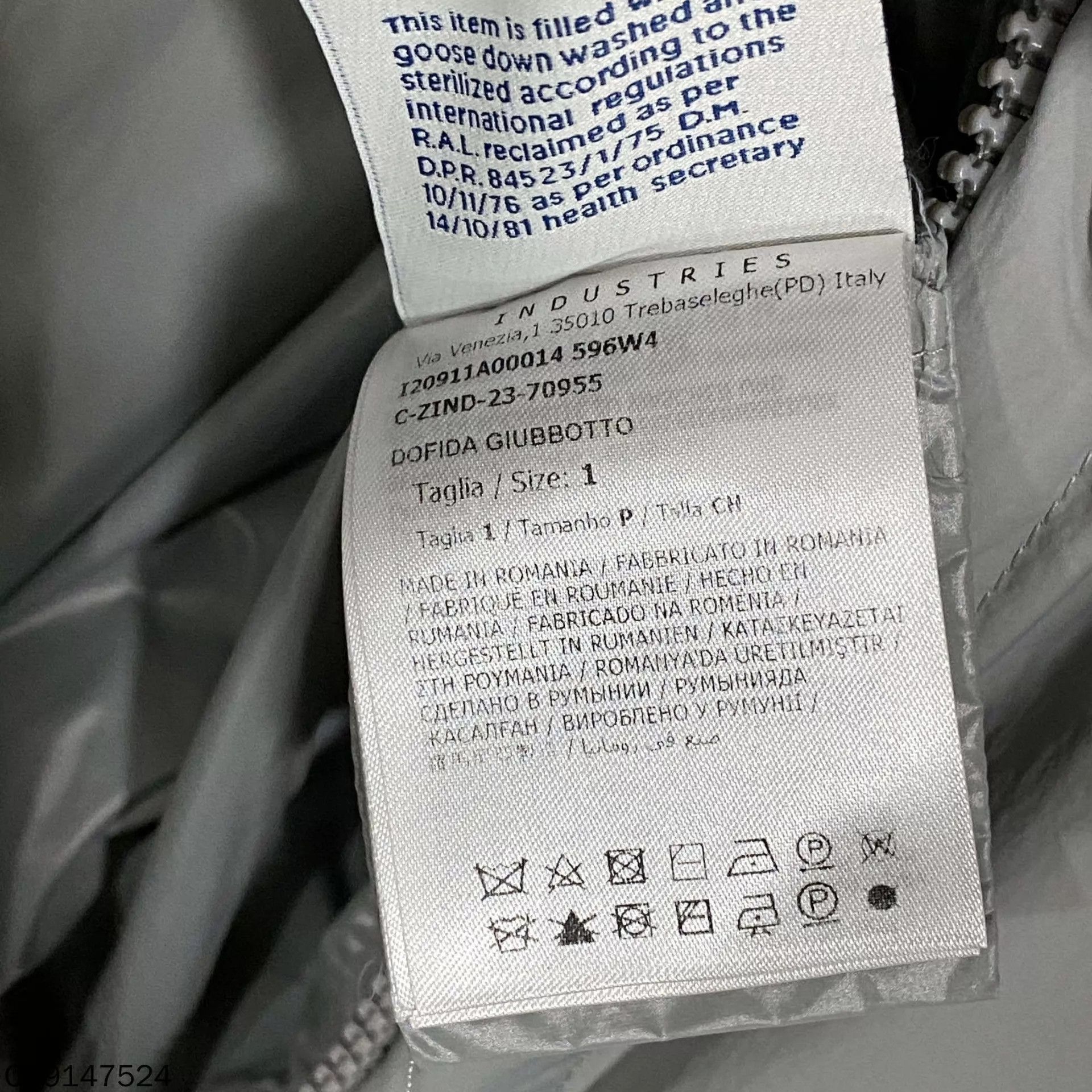 Moncler Moncler Dofida Gray Puffer Jacket Size 1 Size S / US 4 / IT 40 - 6 Thumbnail