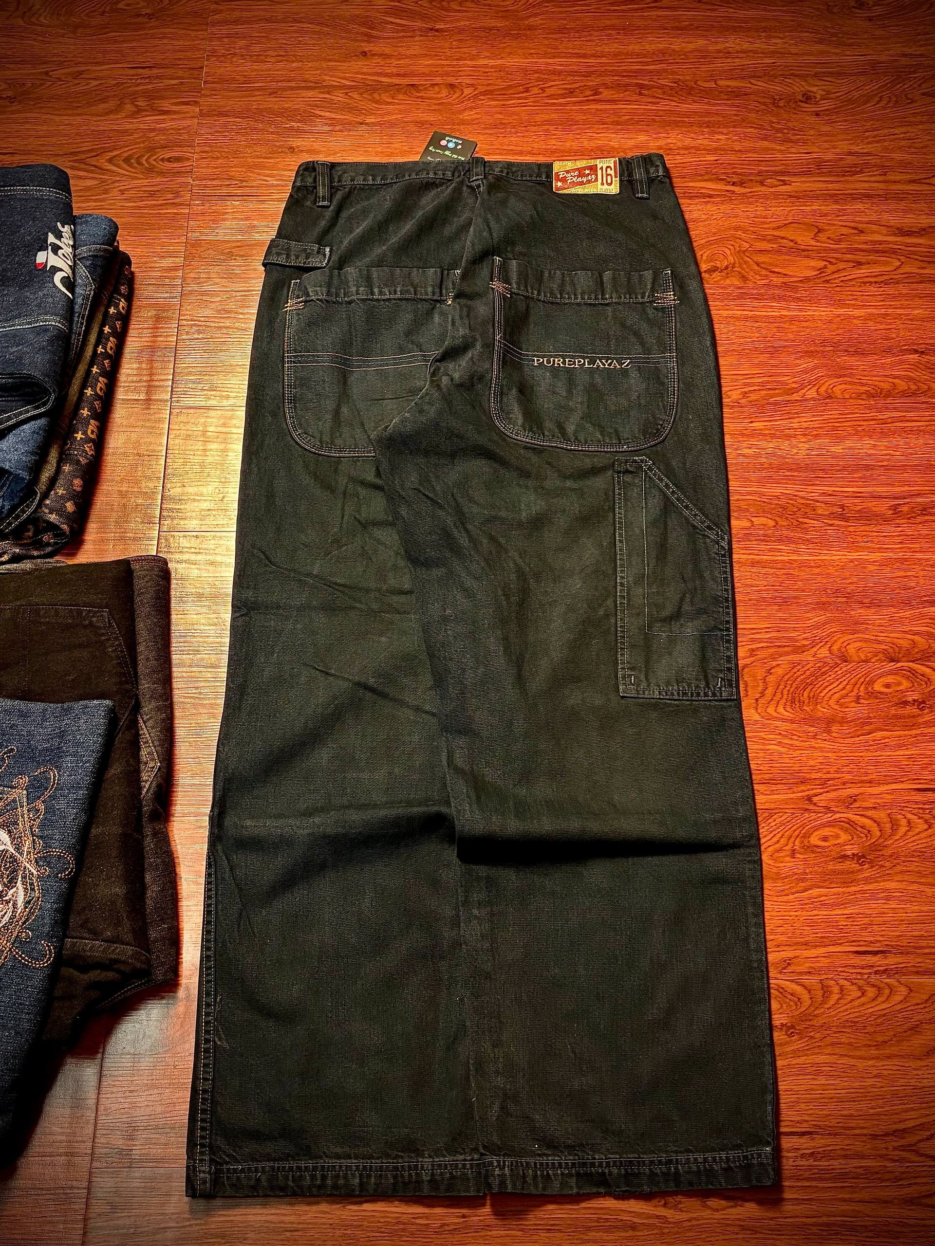 JNCO Vintage Denim Pure Playaz Jeans Worldwide Pants Size US 34 / EU 50 - 1 Thumbnail