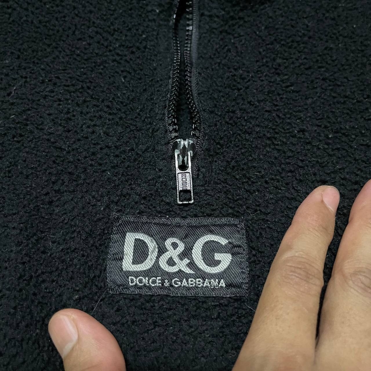 Dolce & Gabbana Vintage D&G Dolce And Gabbana Fleece Quarter Zipper Size US M / EU 48-50 / 2 - 4 Thumbnail