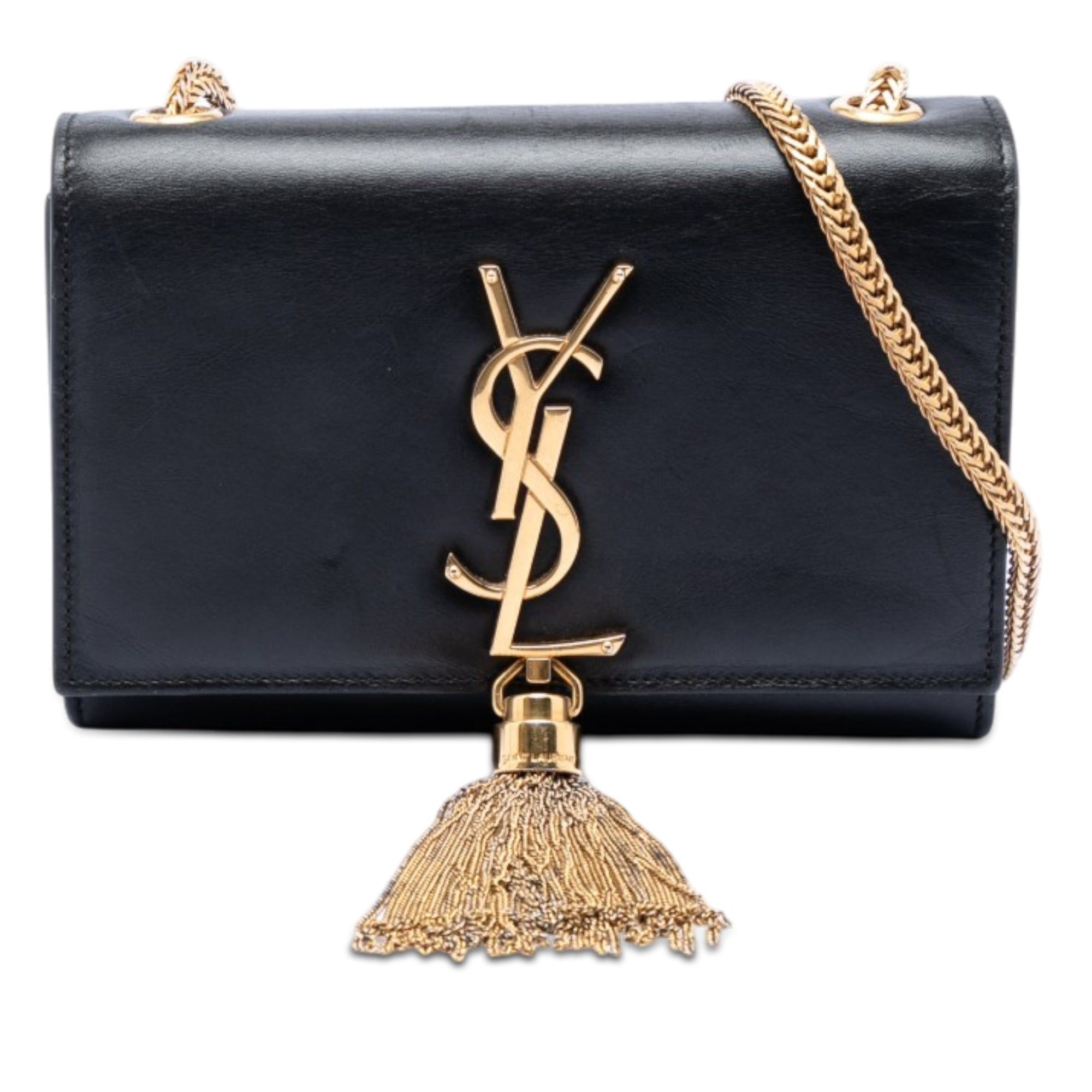 Saint Laurent Paris Small Leather Monogram Kate Tassel Crossbody Size ONE SIZE - 1 Thumbnail