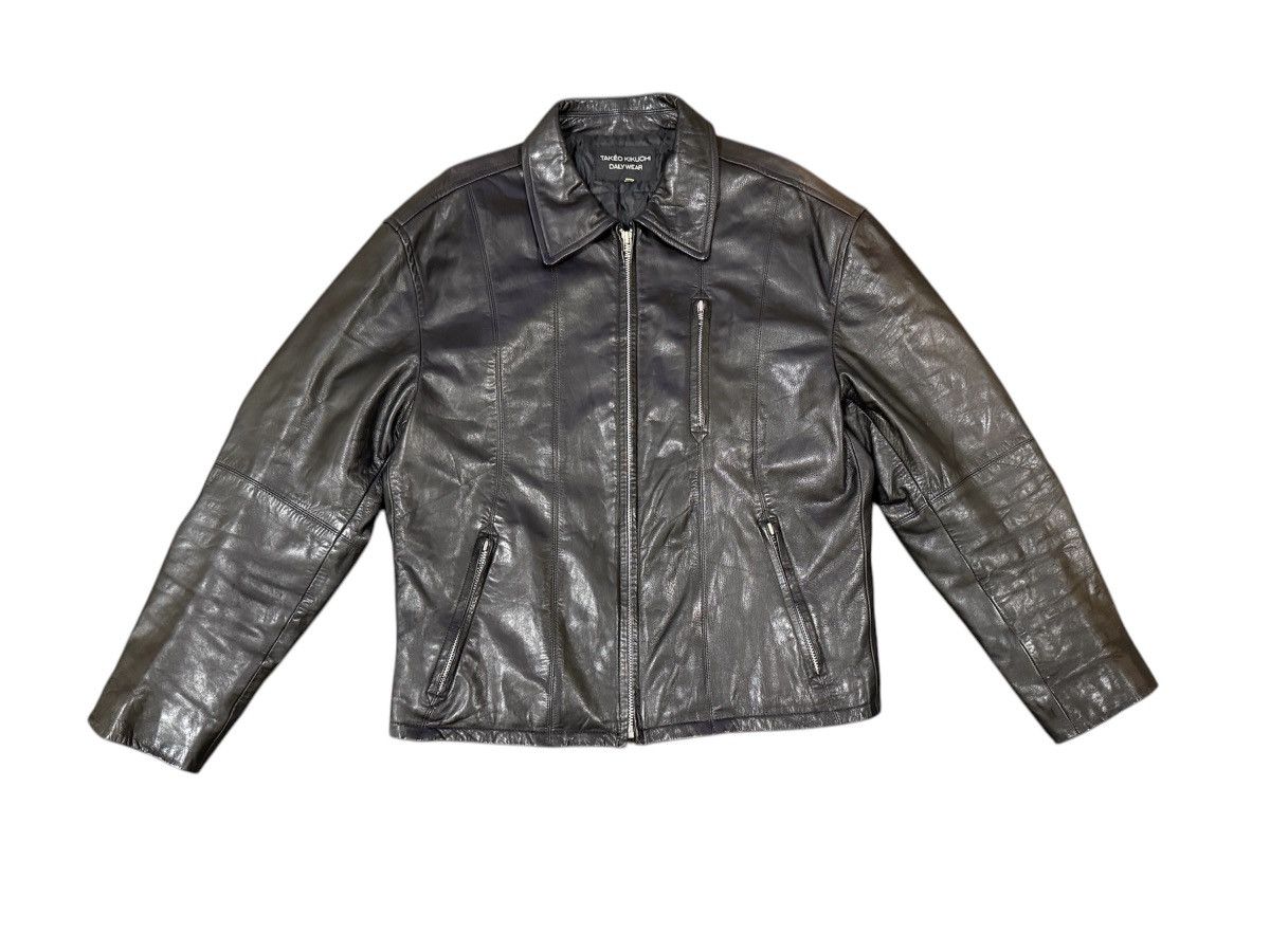 Japanese Brand × Takeo Kikuchi Rare Tokeo Kikuchi Leather Jacket - Made In Japan Size US M / EU 48-50 / 2 - 3 Thumbnail