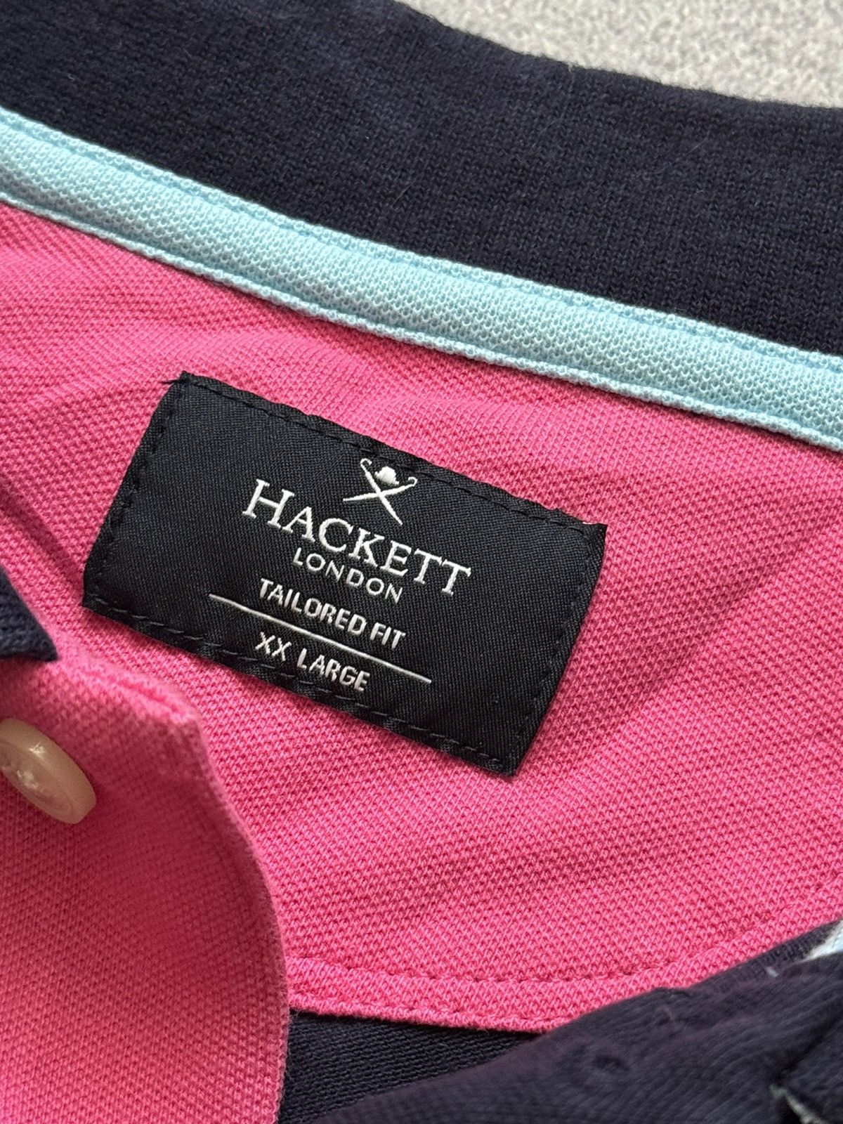 Hackett × Vintage Hackett XXL multicolour polo rugby tee T-shirt dress Size US XXL / EU 58 / 5 - 10 Thumbnail